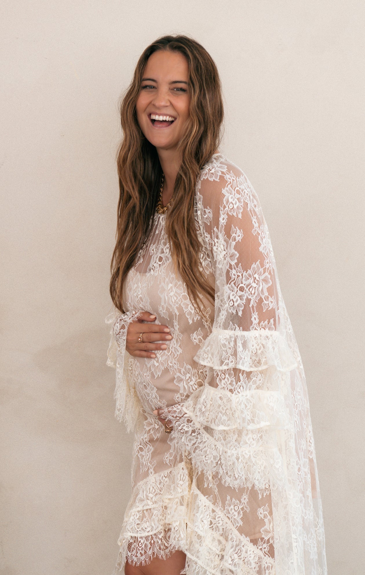 Joelle Maxi Dress ~ Dainty White Lace