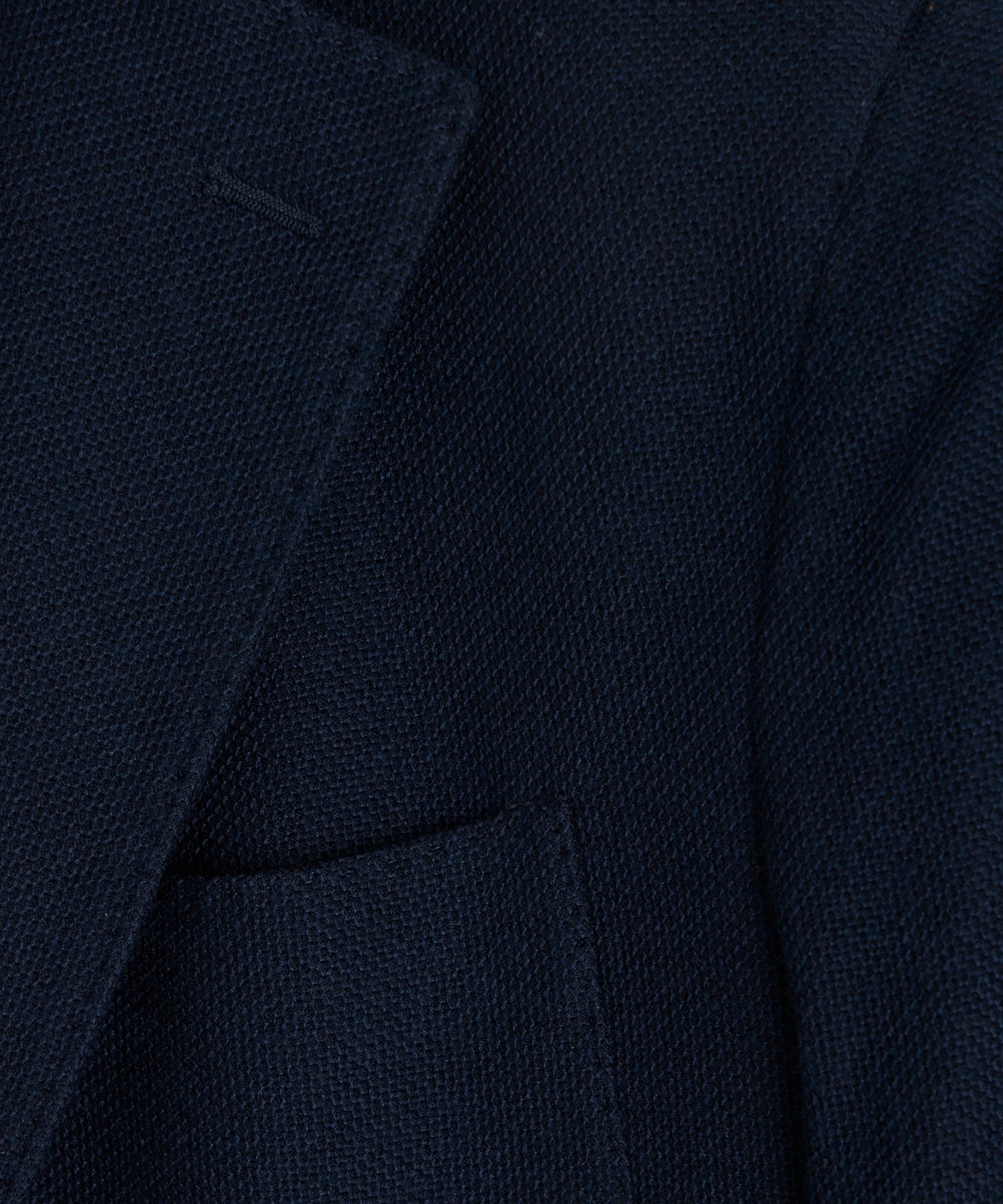 Italian Cashmere Pique Sport Coat in Navy