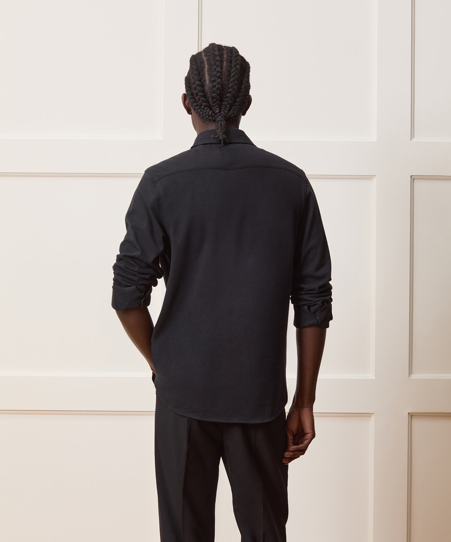 Cotton-Cashmere Pique Shirt