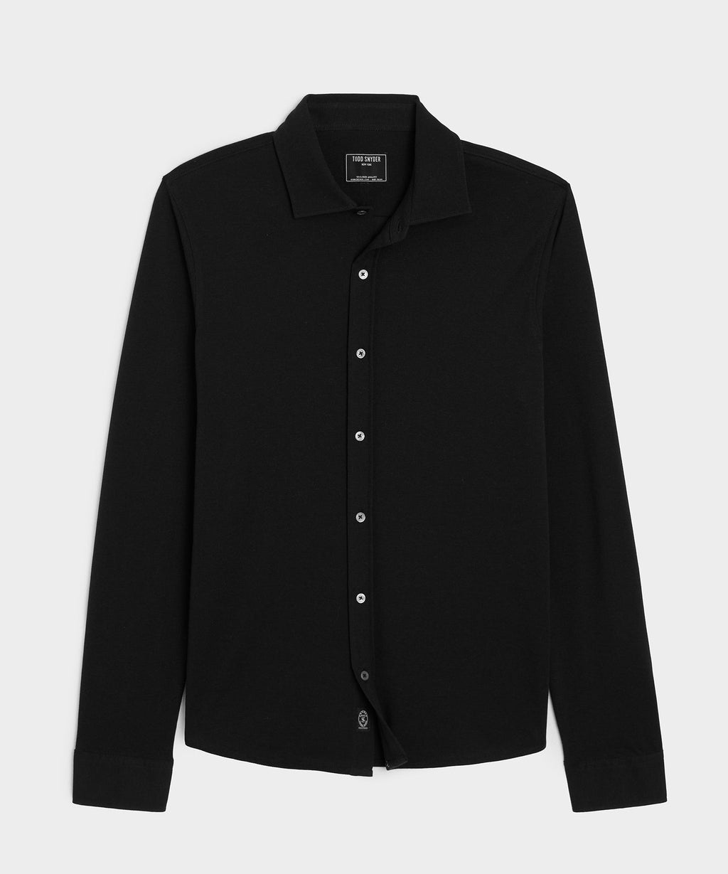 Cotton-Cashmere Pique Shirt