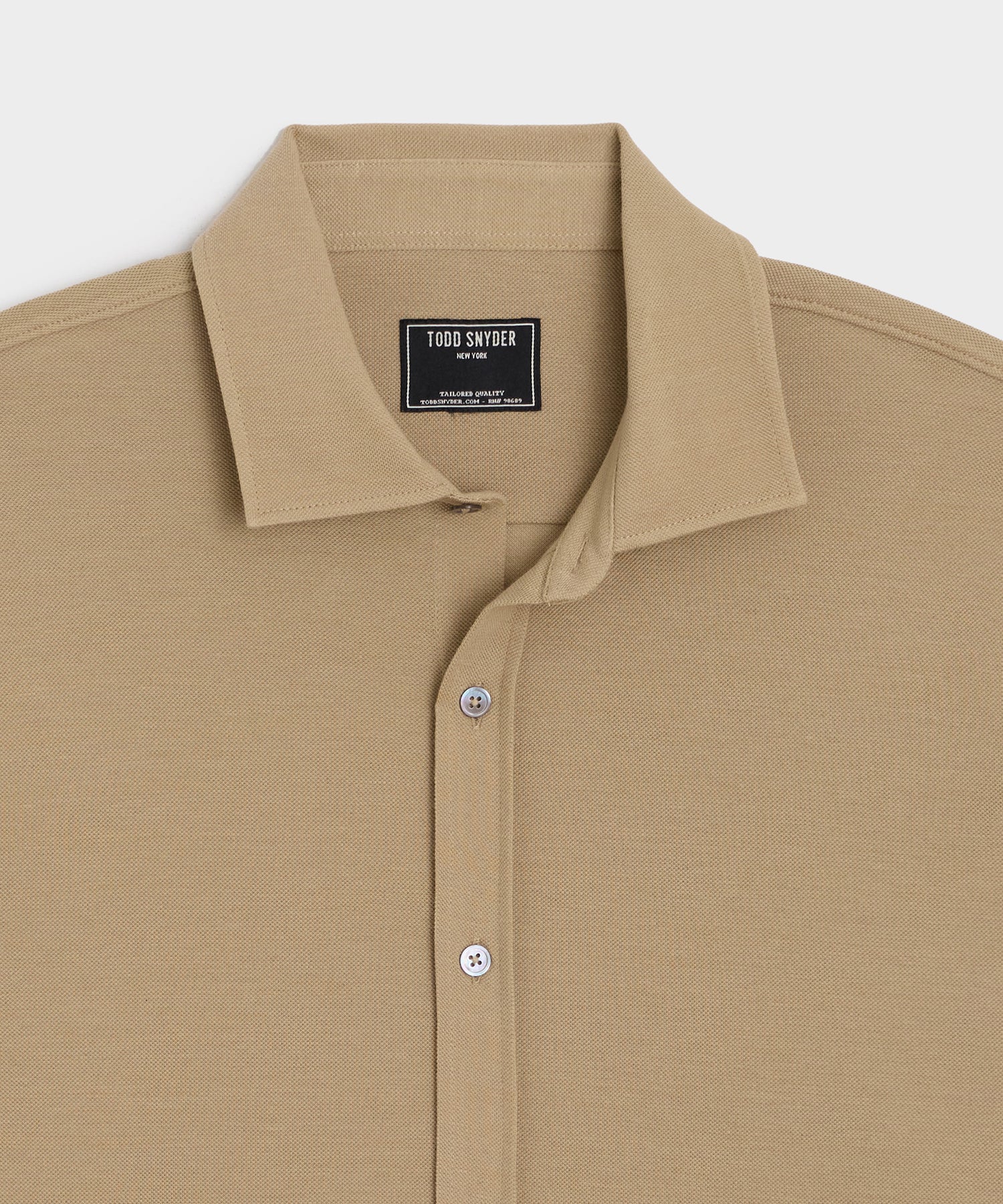 Cotton-Cashmere Pique Shirt
