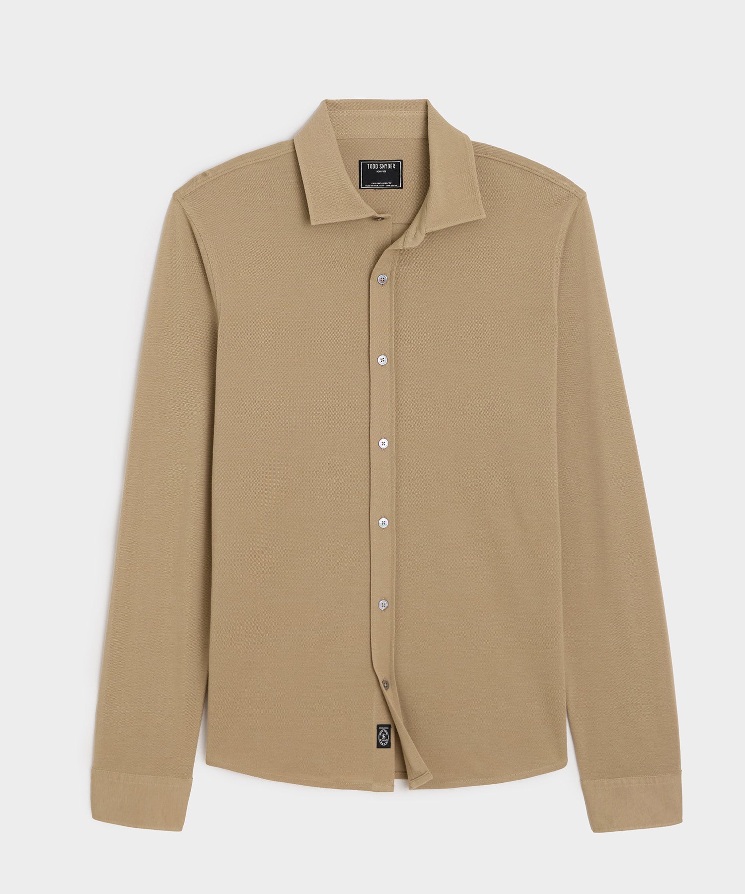 Cotton-Cashmere Pique Shirt