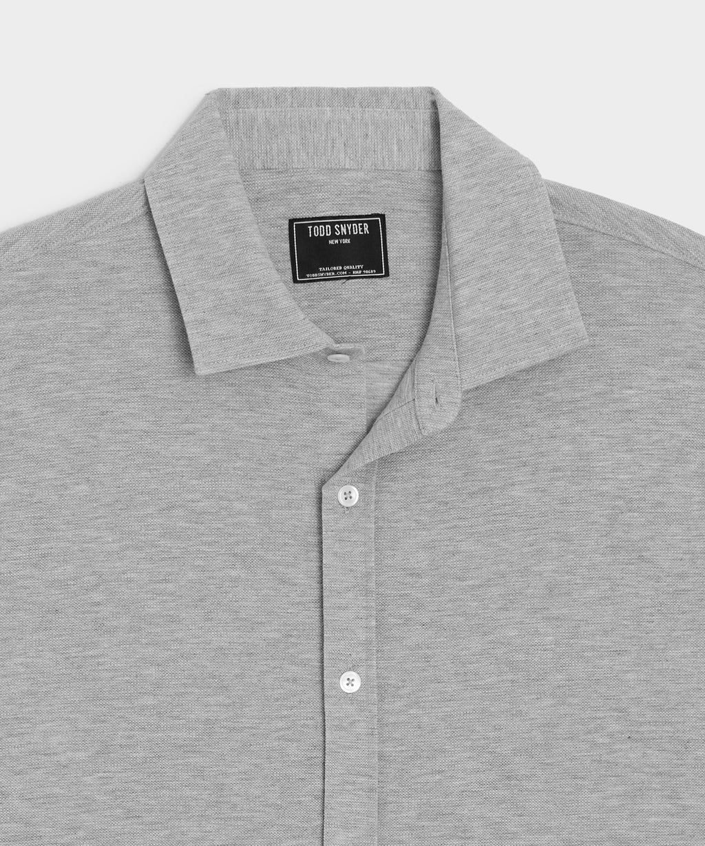 Cotton-Cashmere Pique Shirt