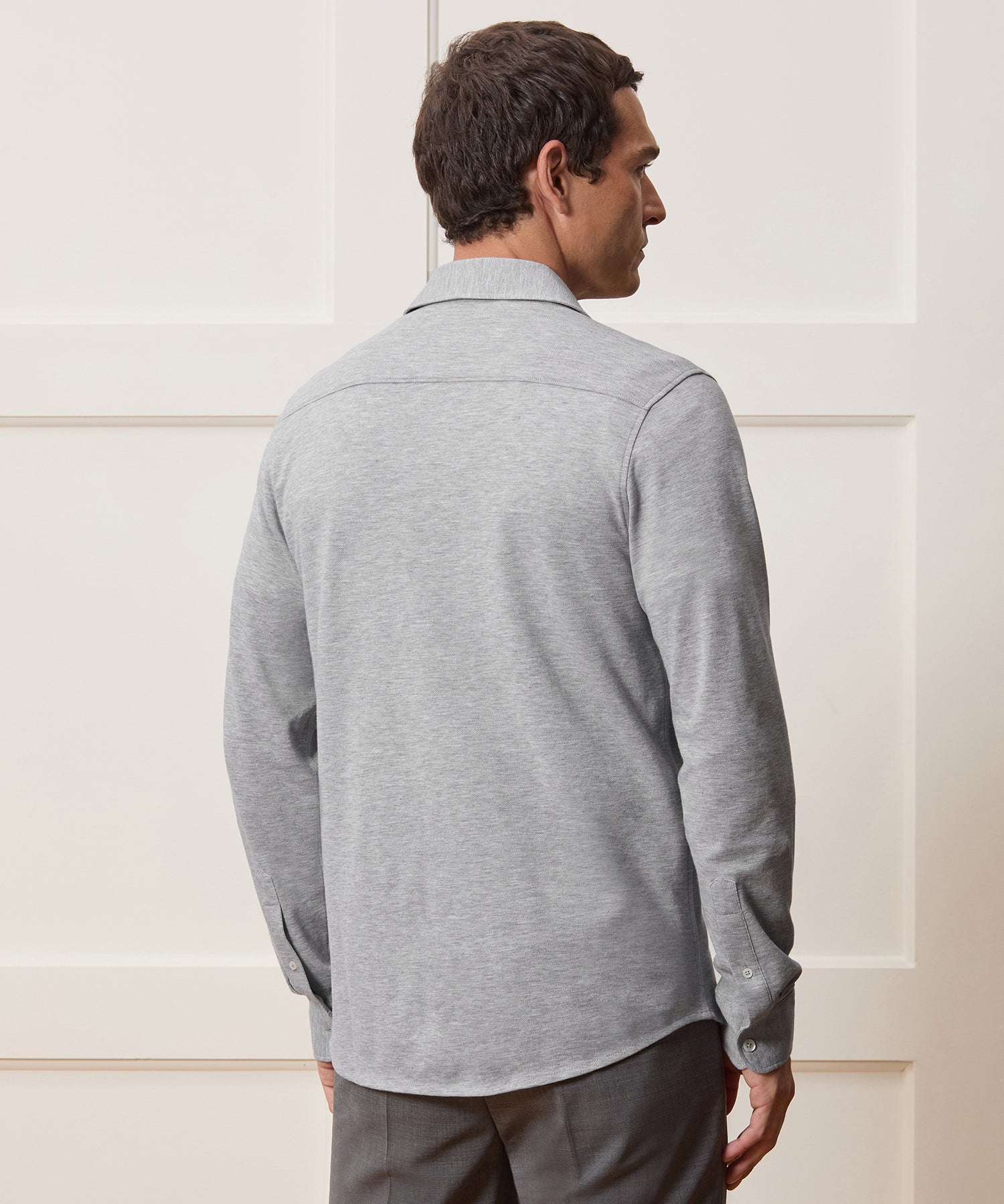 Cotton-Cashmere Pique Shirt