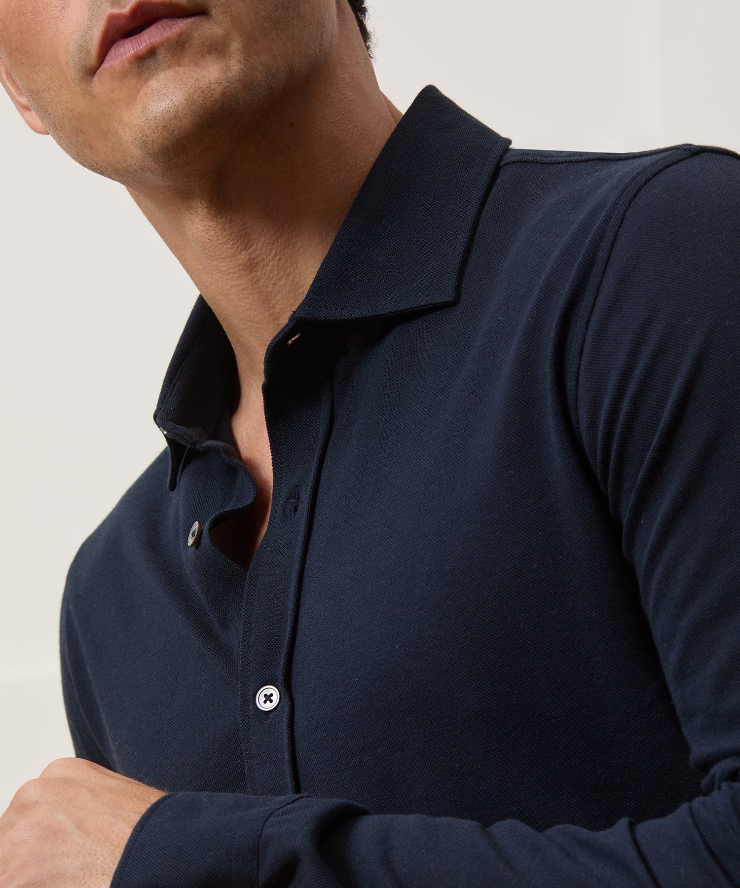 Cotton-Cashmere Pique Shirt