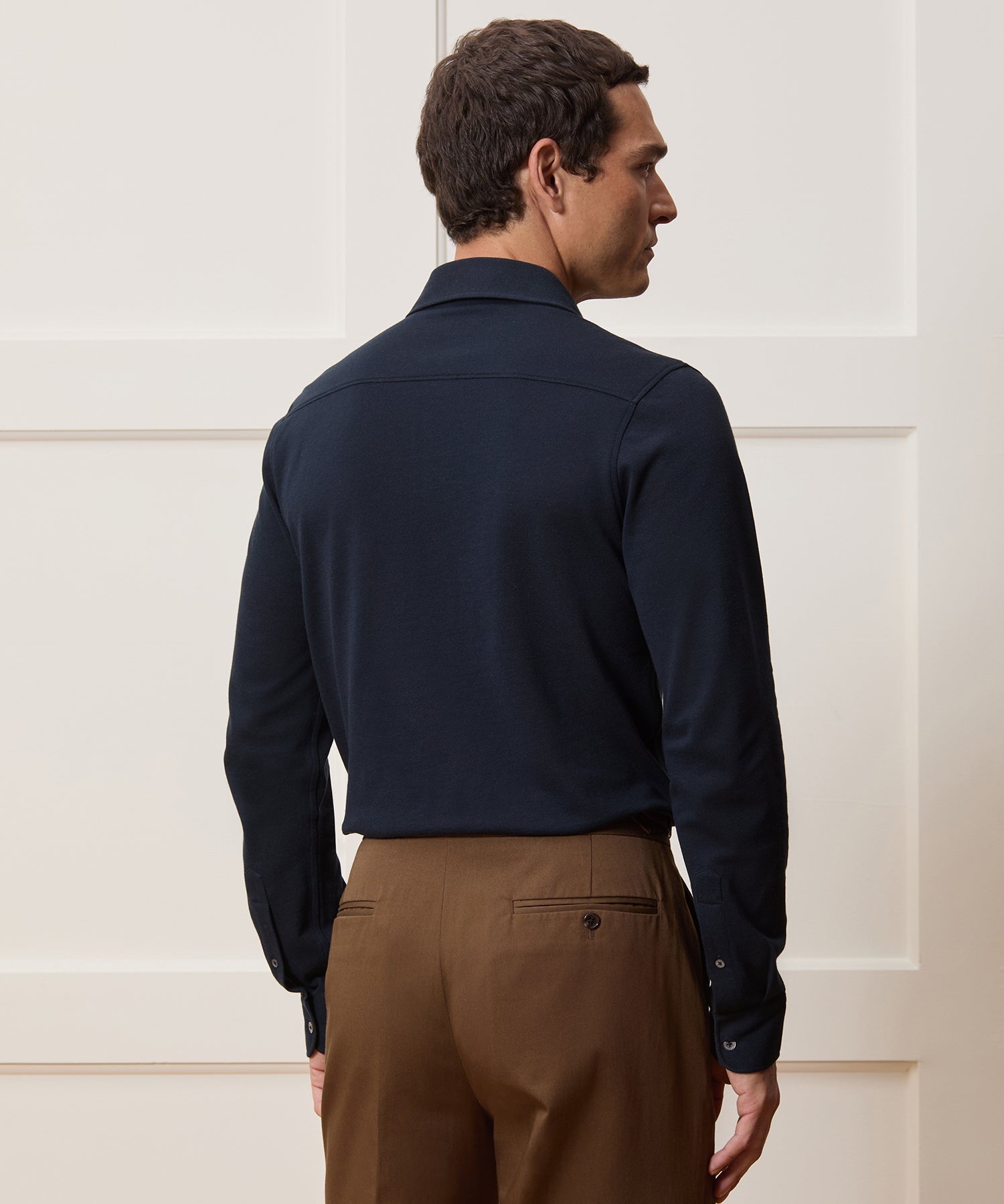 Cotton-Cashmere Pique Shirt