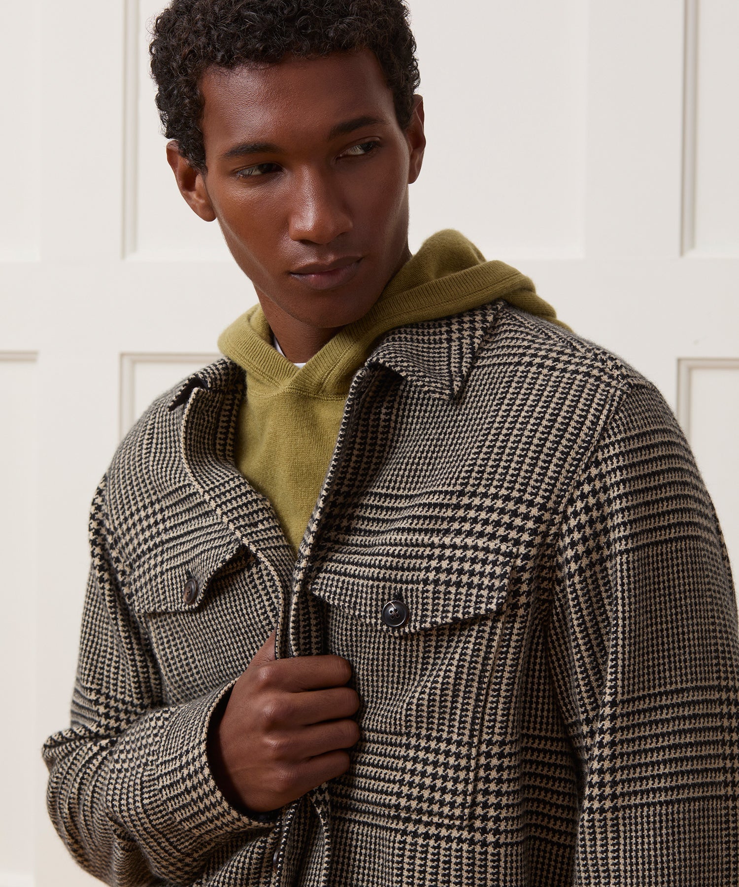 Italian Cashmere-Wool Shirt Jacket