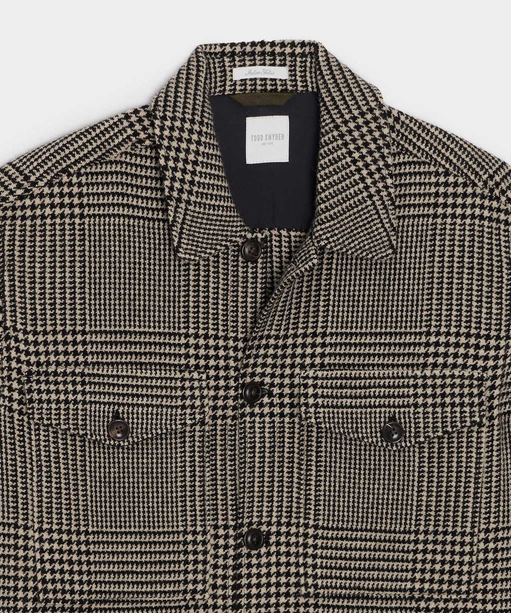Italian Cashmere-Wool Shirt Jacket