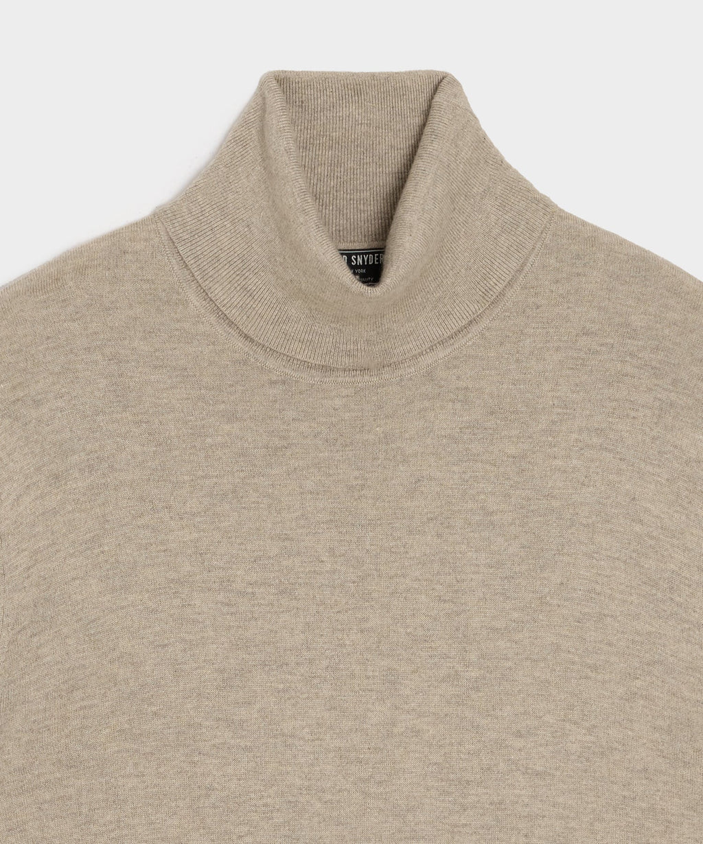 Silk-Cashmere Turtleneck Sweater