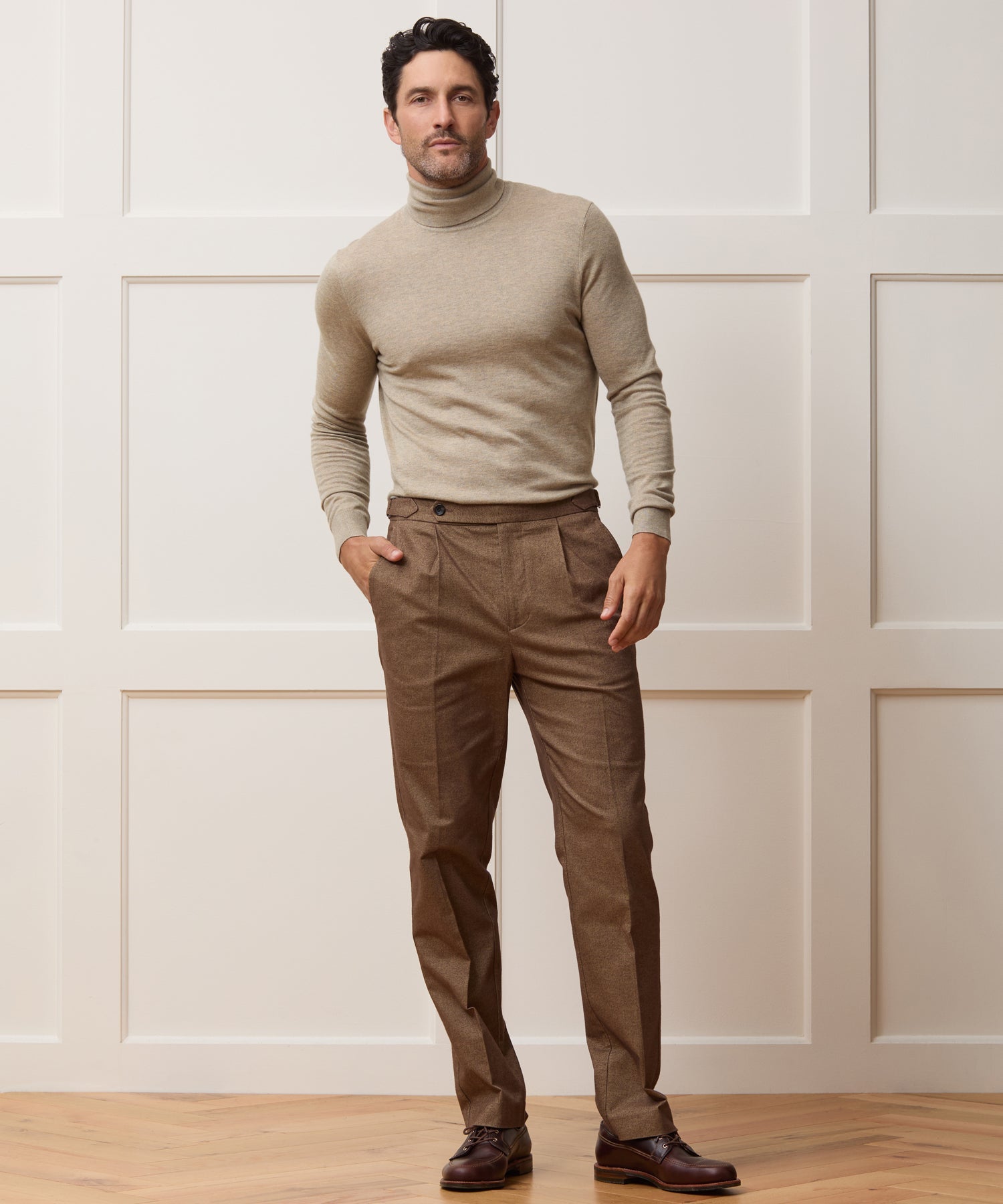 Silk-Cashmere Turtleneck Sweater