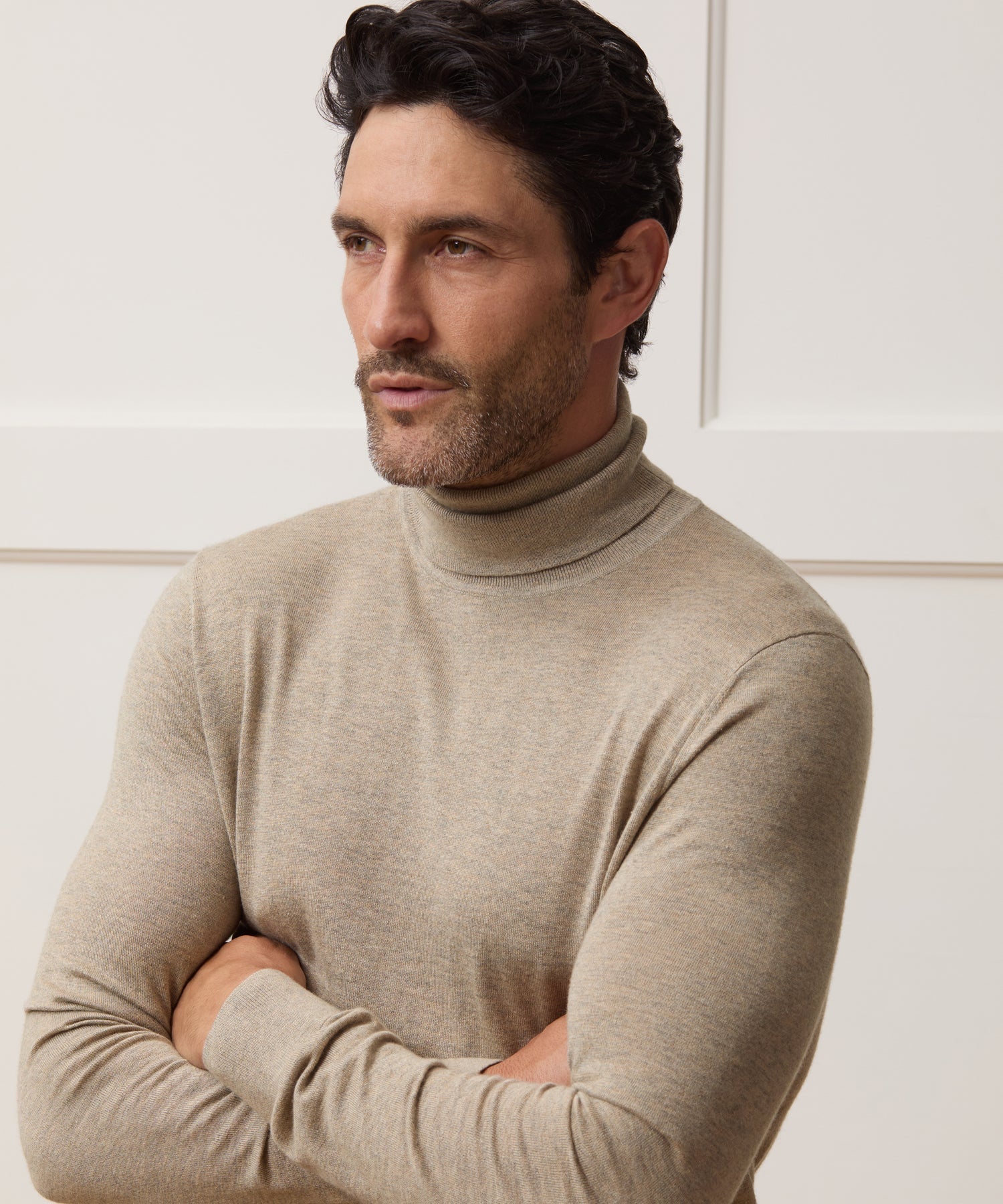 Silk-Cashmere Turtleneck Sweater