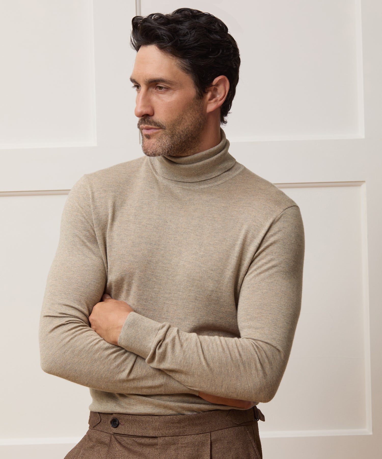 Silk-Cashmere Turtleneck Sweater