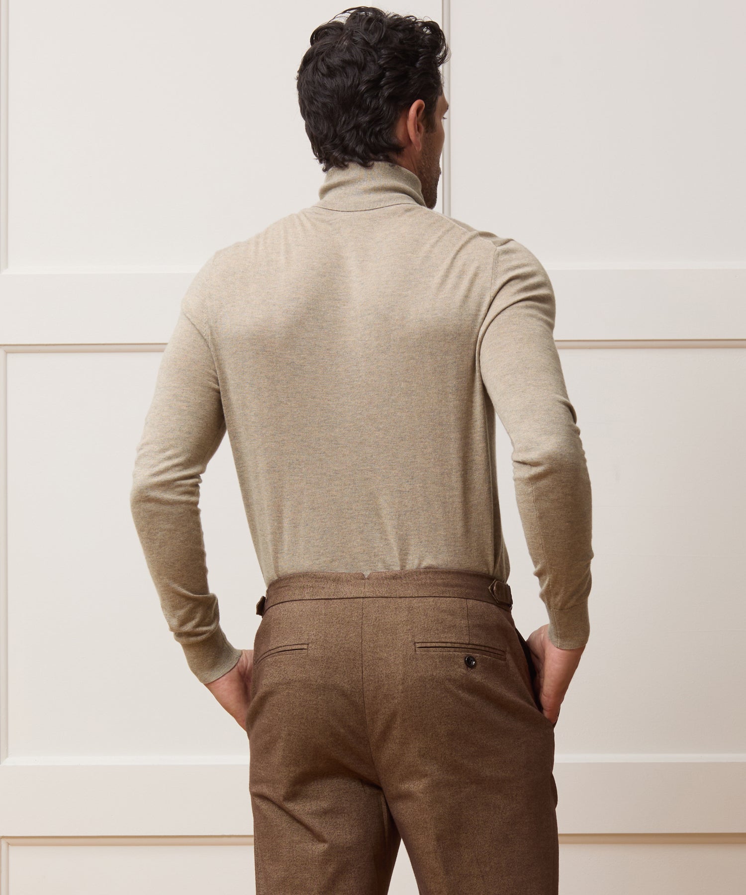 Silk-Cashmere Turtleneck Sweater