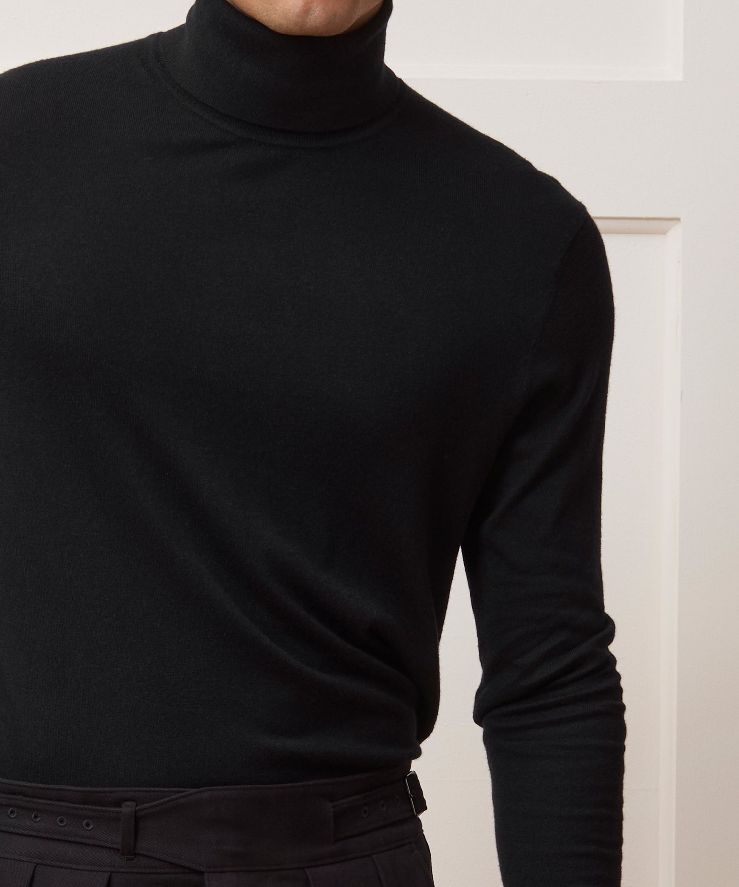 Silk-Cashmere Turtleneck Sweater