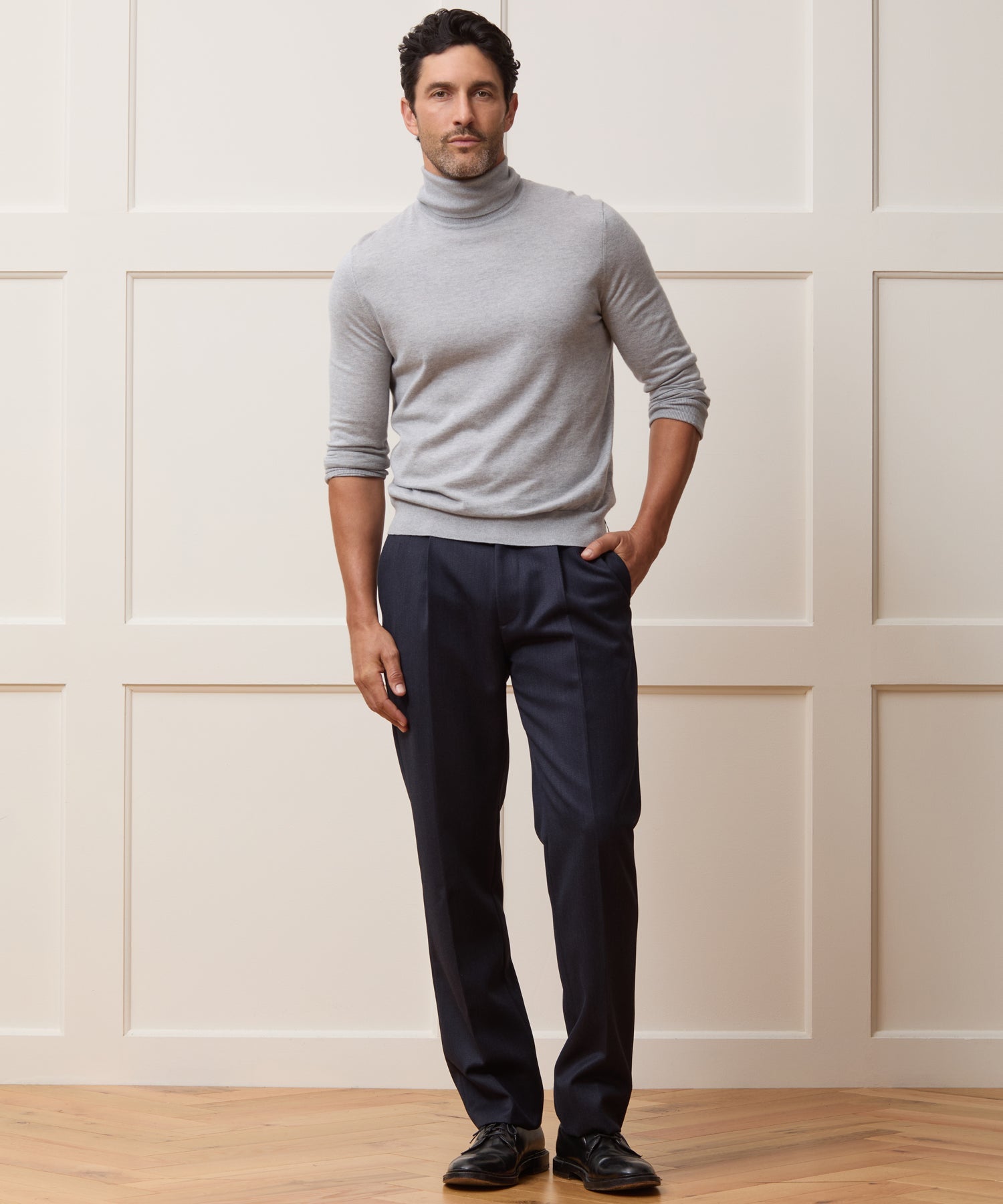 Silk-Cashmere Turtleneck Sweater