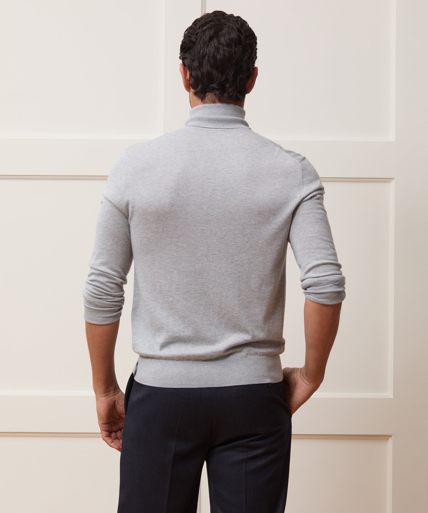 Silk-Cashmere Turtleneck Sweater