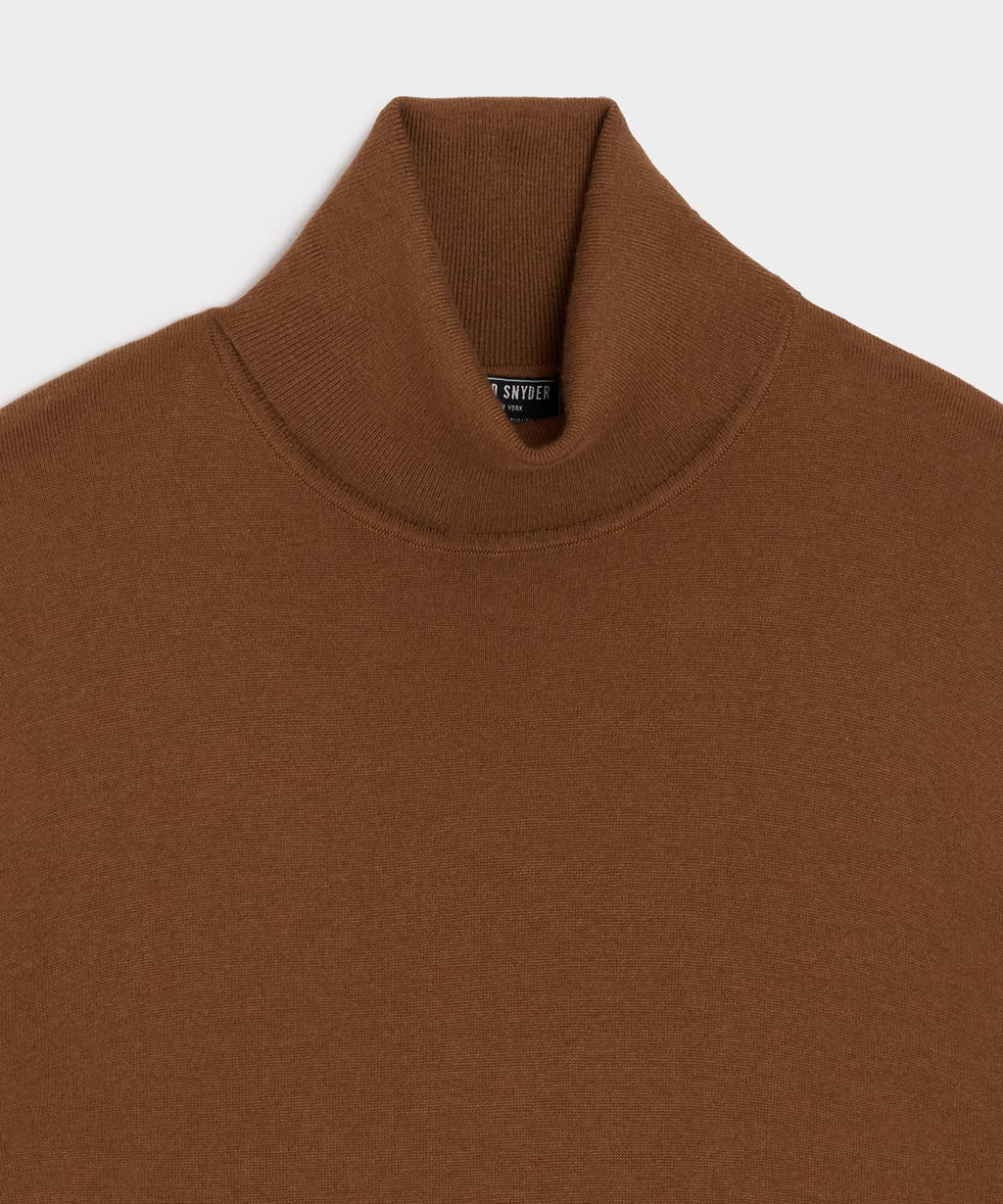 Silk-Cashmere Turtleneck Sweater