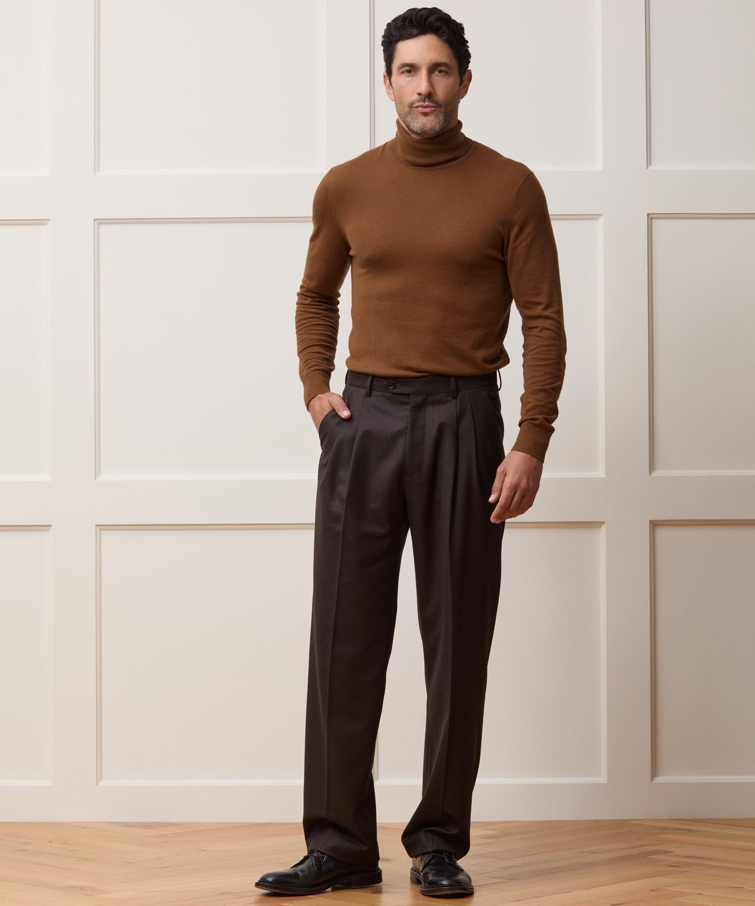 Silk-Cashmere Turtleneck Sweater