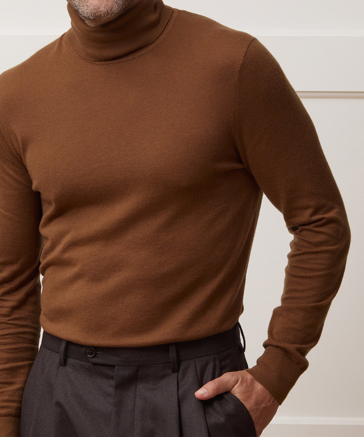 Silk-Cashmere Turtleneck Sweater