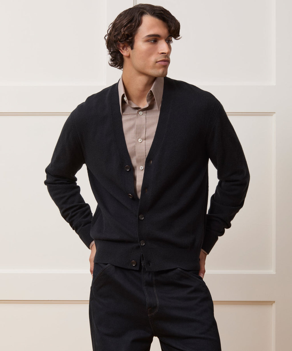 Cropped Cashmere Cardigan