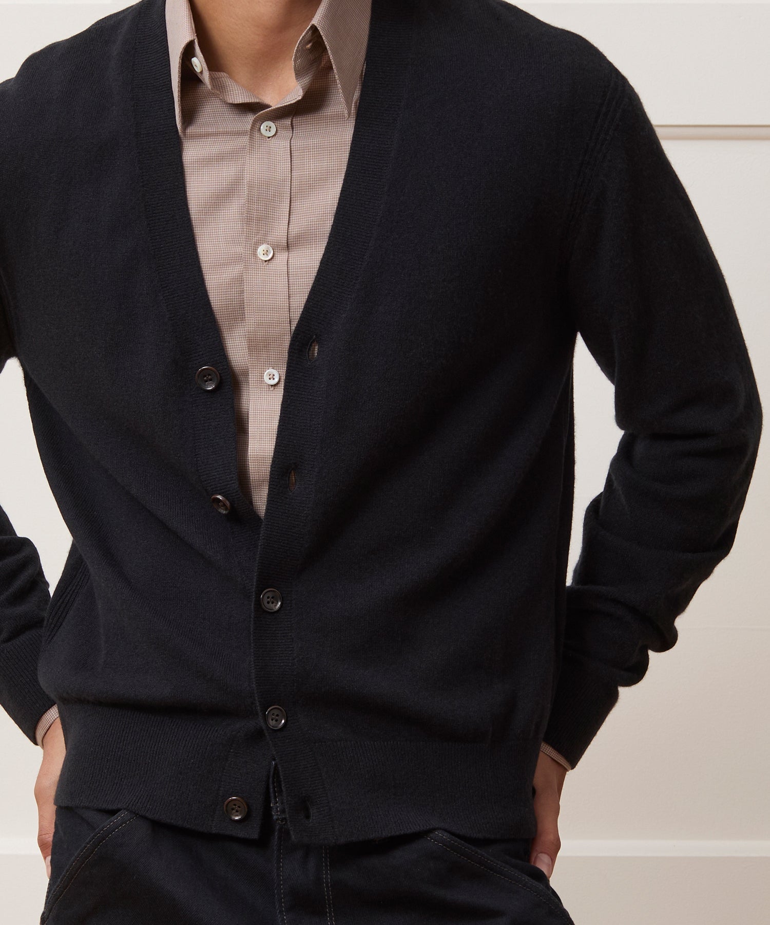 Cropped Cashmere Cardigan