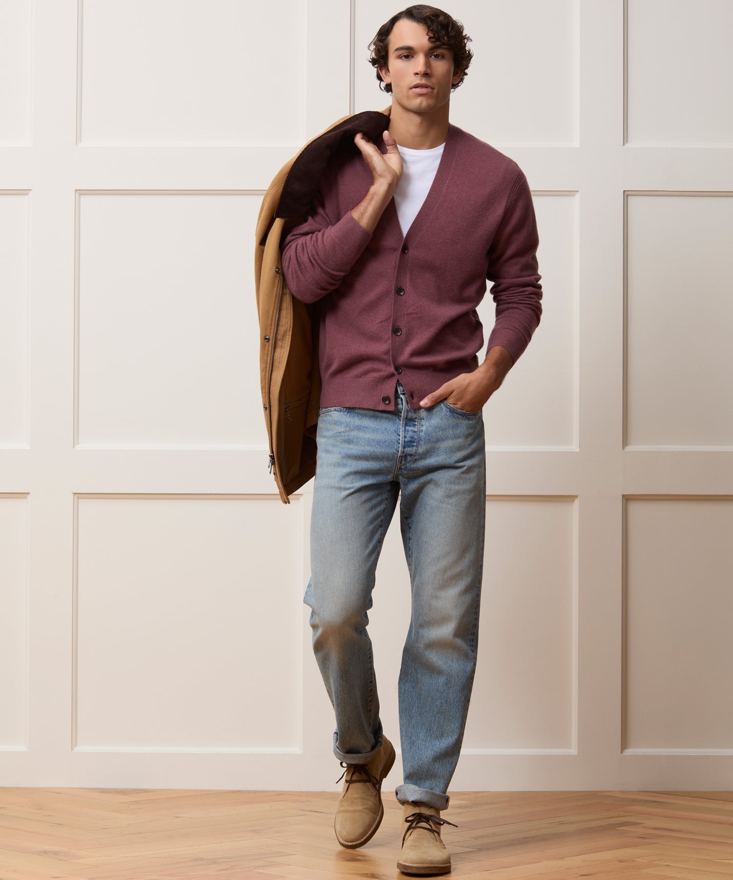 Cropped Cashmere Cardigan