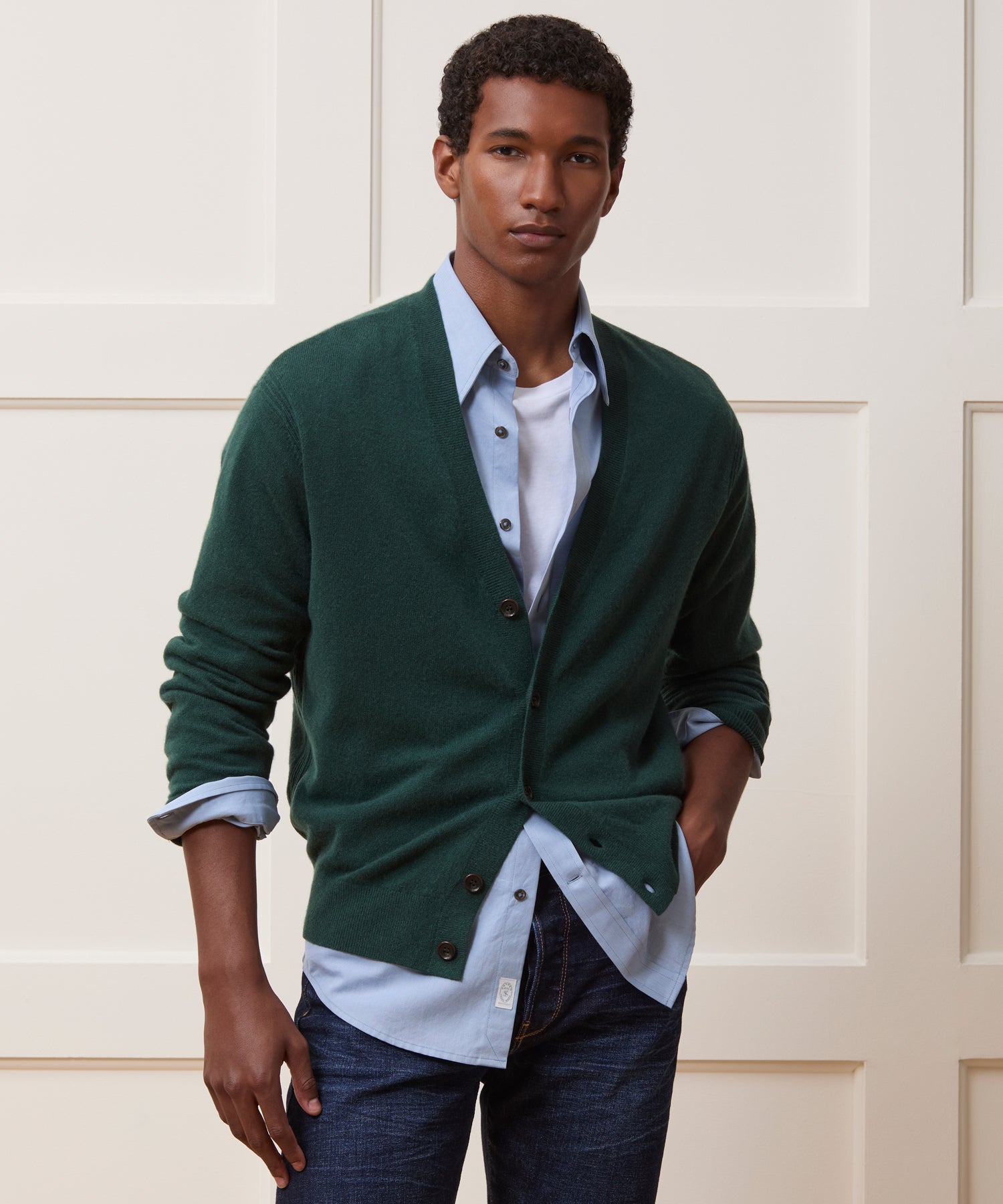 Cropped Cashmere Cardigan