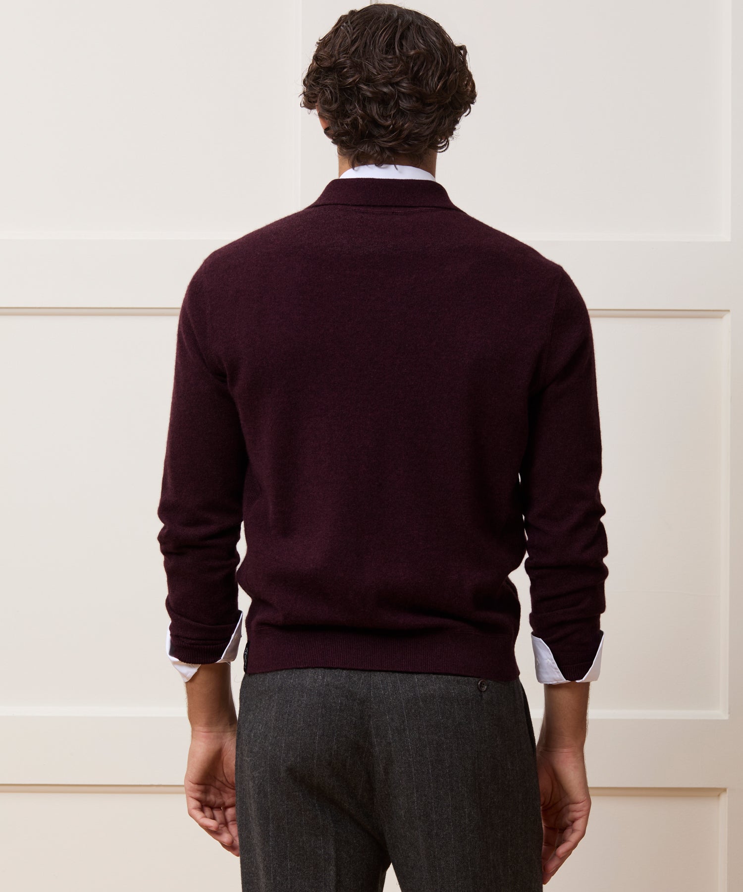 Cashmere Quarter-Zip Polo