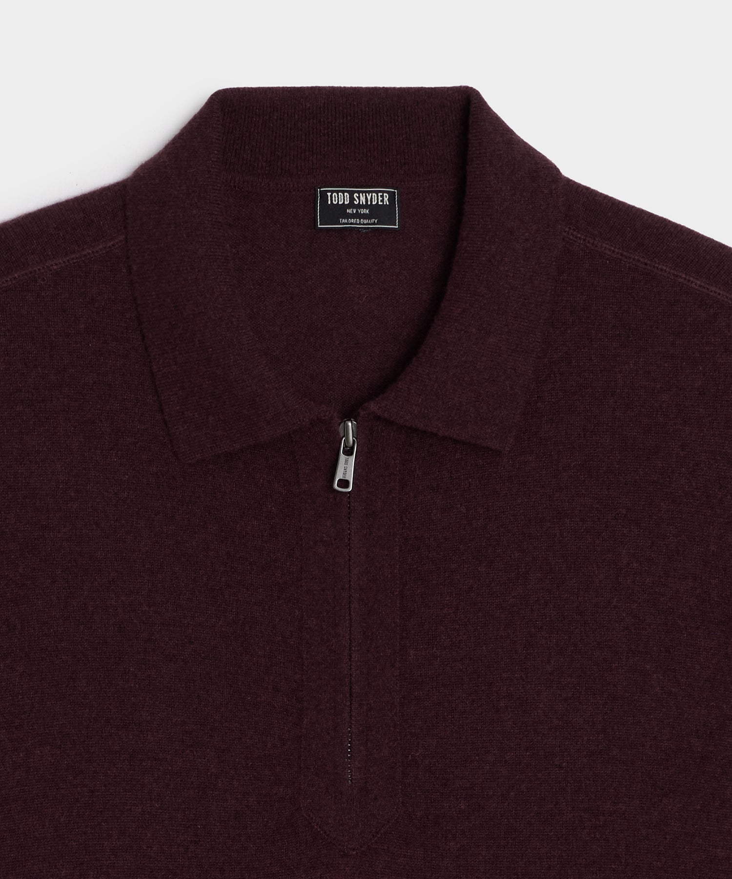 Cashmere Quarter-Zip Polo