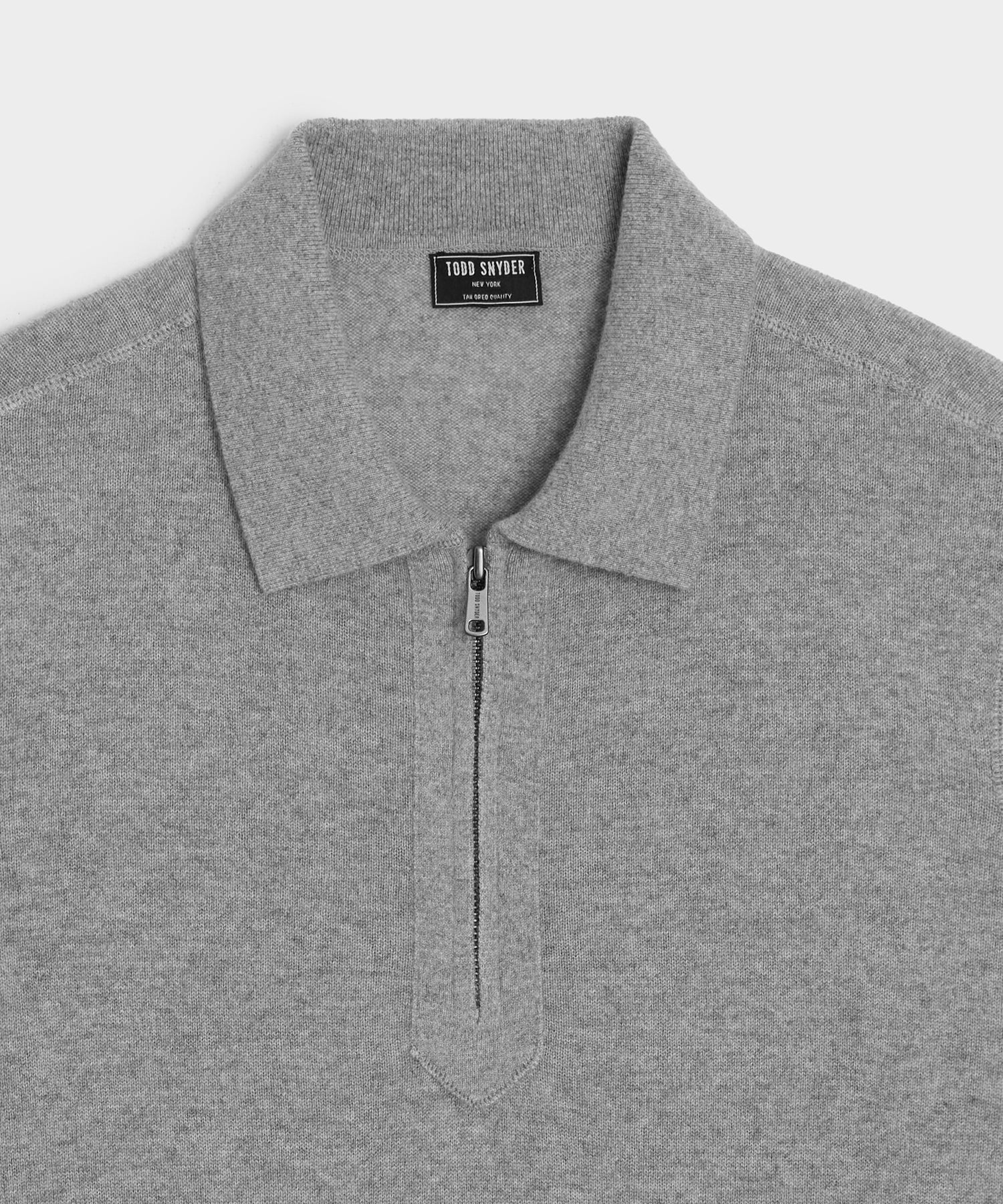 Cashmere Quarter-Zip Polo