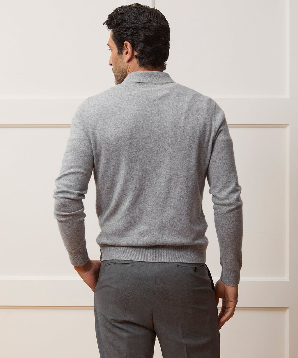 Cashmere Quarter-Zip Polo