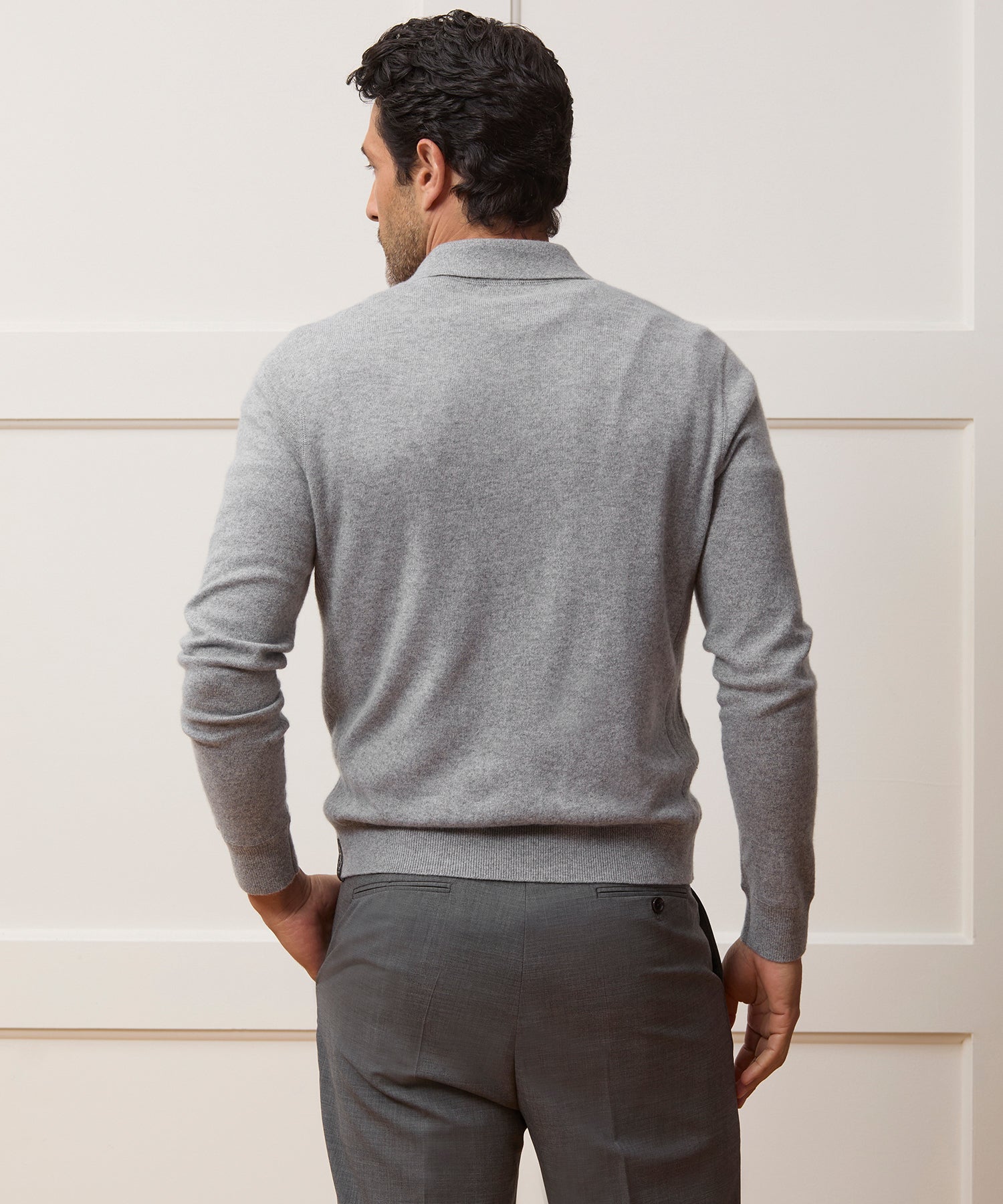 Cashmere Quarter-Zip Polo
