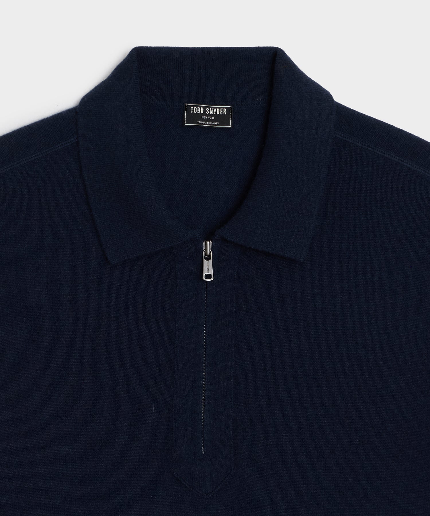 Cashmere Quarter-Zip Polo