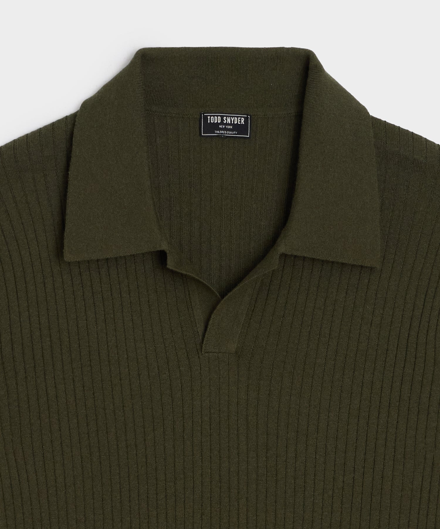 Silk-Cashmere Ribbed Montauk Sweater Polo