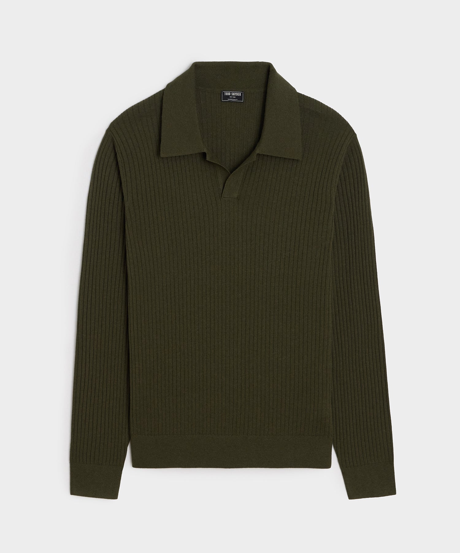 Silk-Cashmere Ribbed Montauk Sweater Polo
