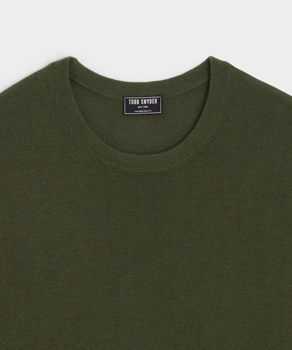 Silk-Cashmere Crewneck Sweater