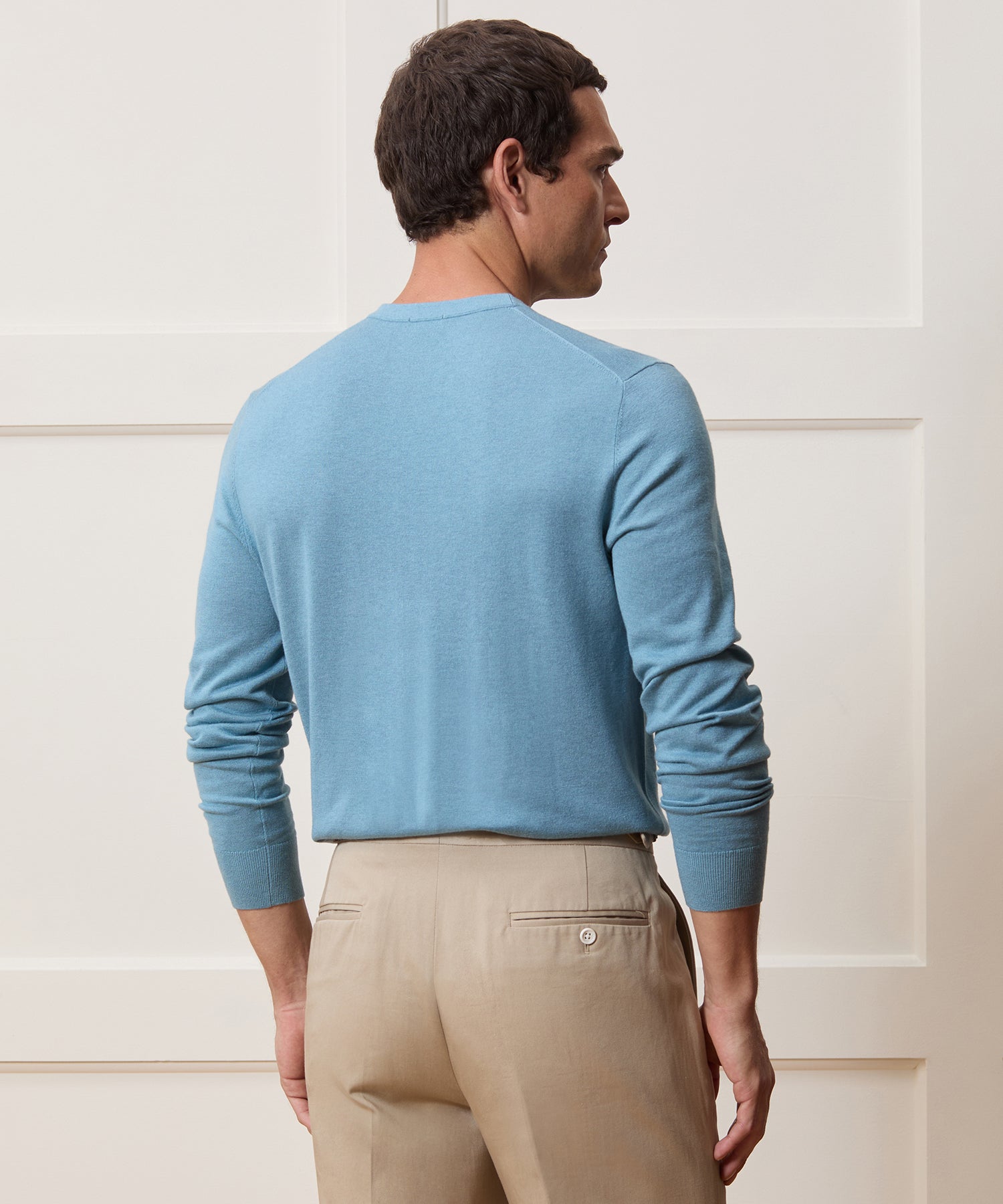 Silk-Cashmere Crewneck Sweater