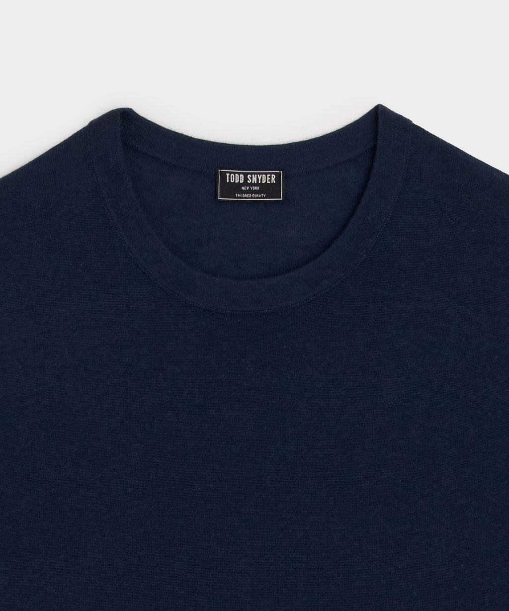 Silk-Cashmere Crewneck Sweater