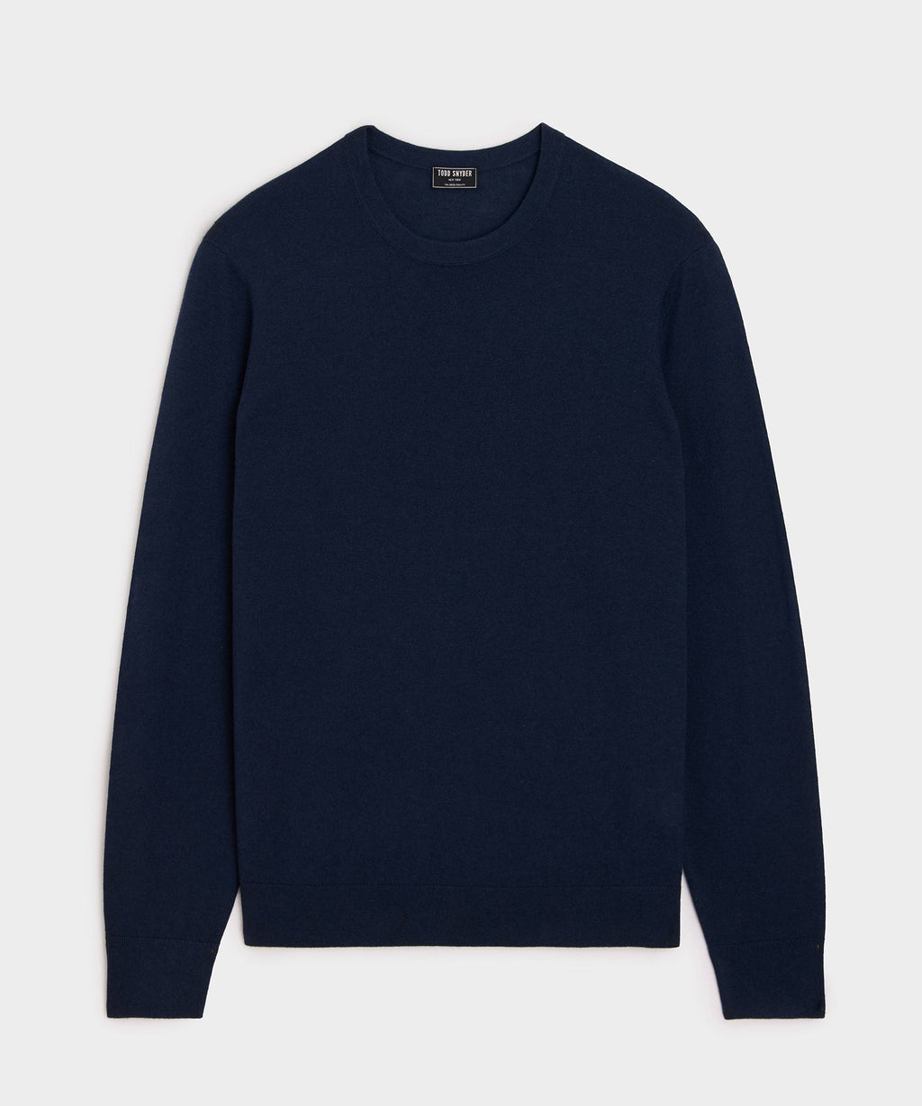 Silk-Cashmere Crewneck Sweater