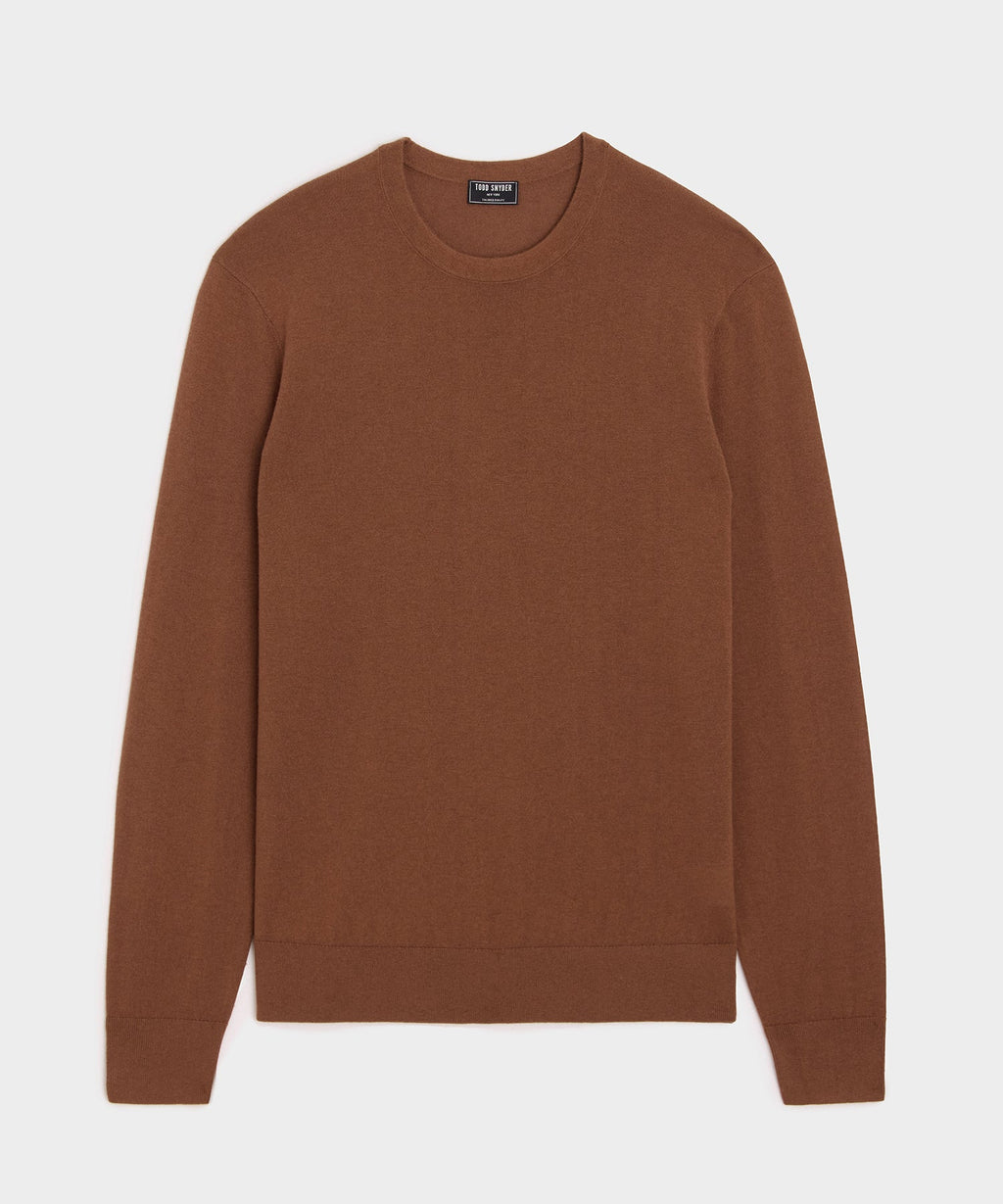 Silk-Cashmere Crewneck Sweater