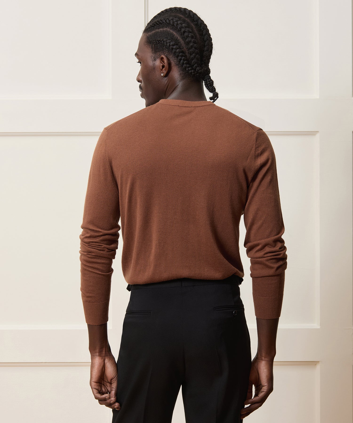 Silk-Cashmere Crewneck Sweater