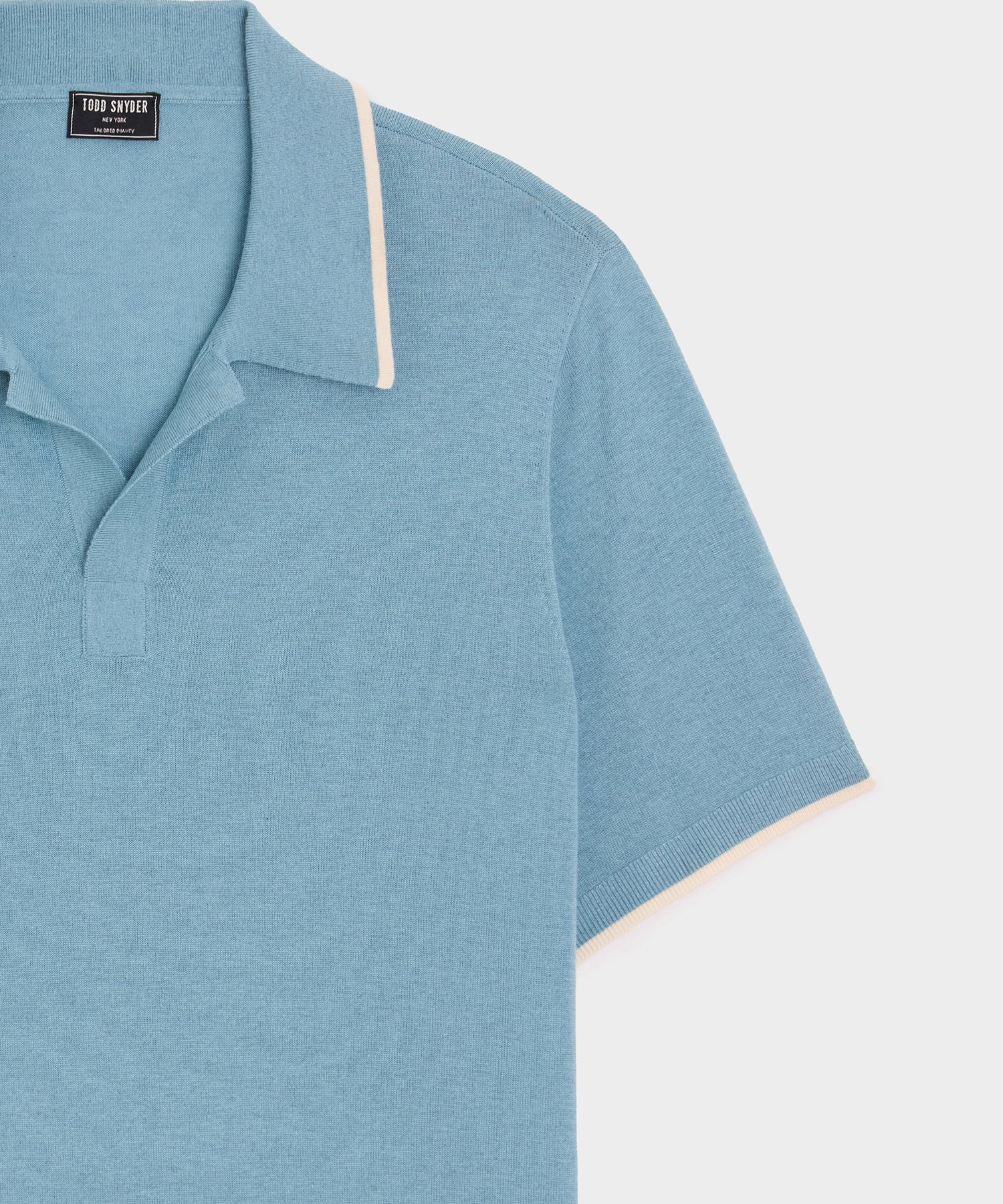 Silk-Cashmere Tipped Montauk Sweater Polo