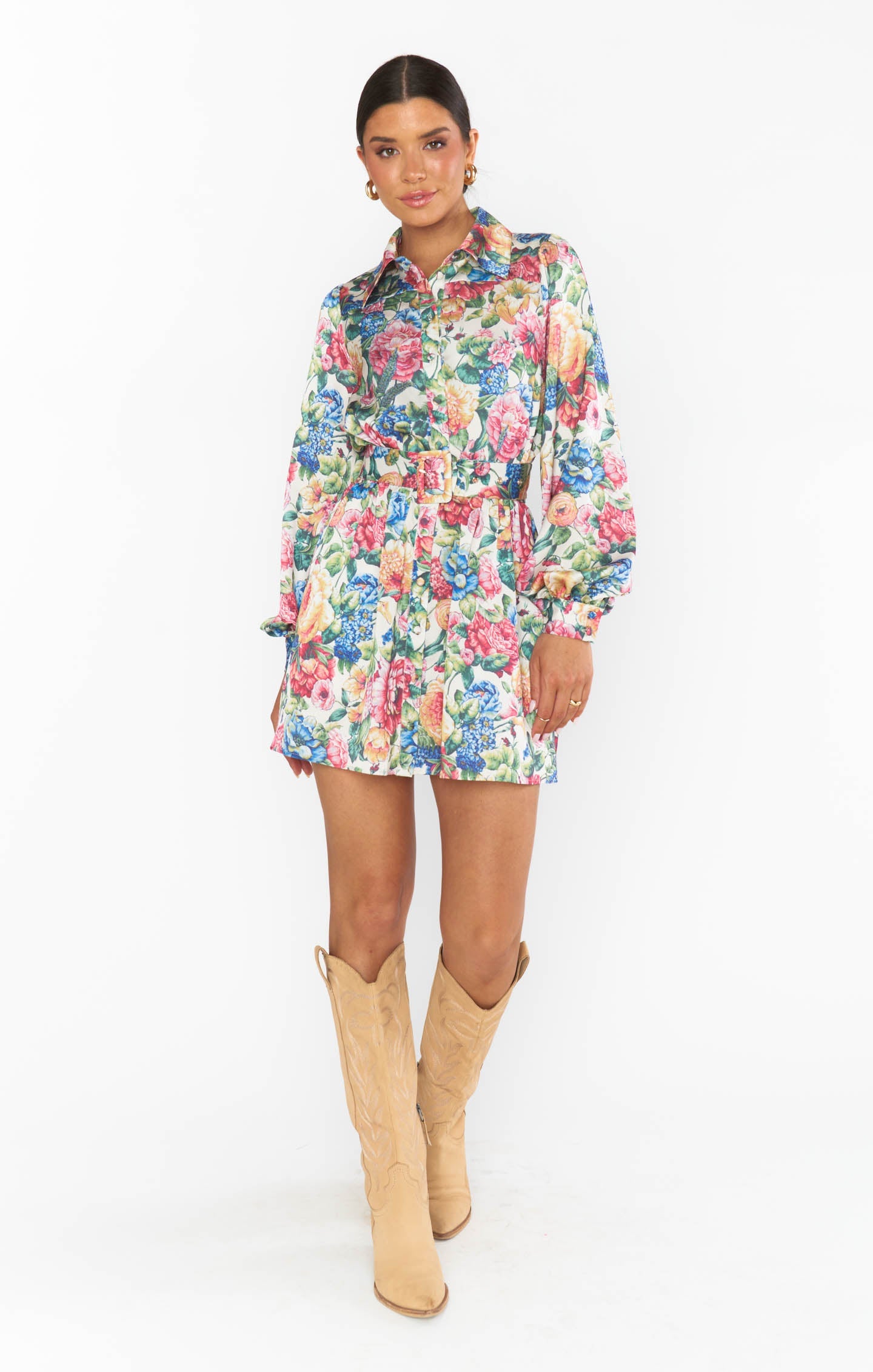 Carrie Collared Dress ~ Dusty Meadows