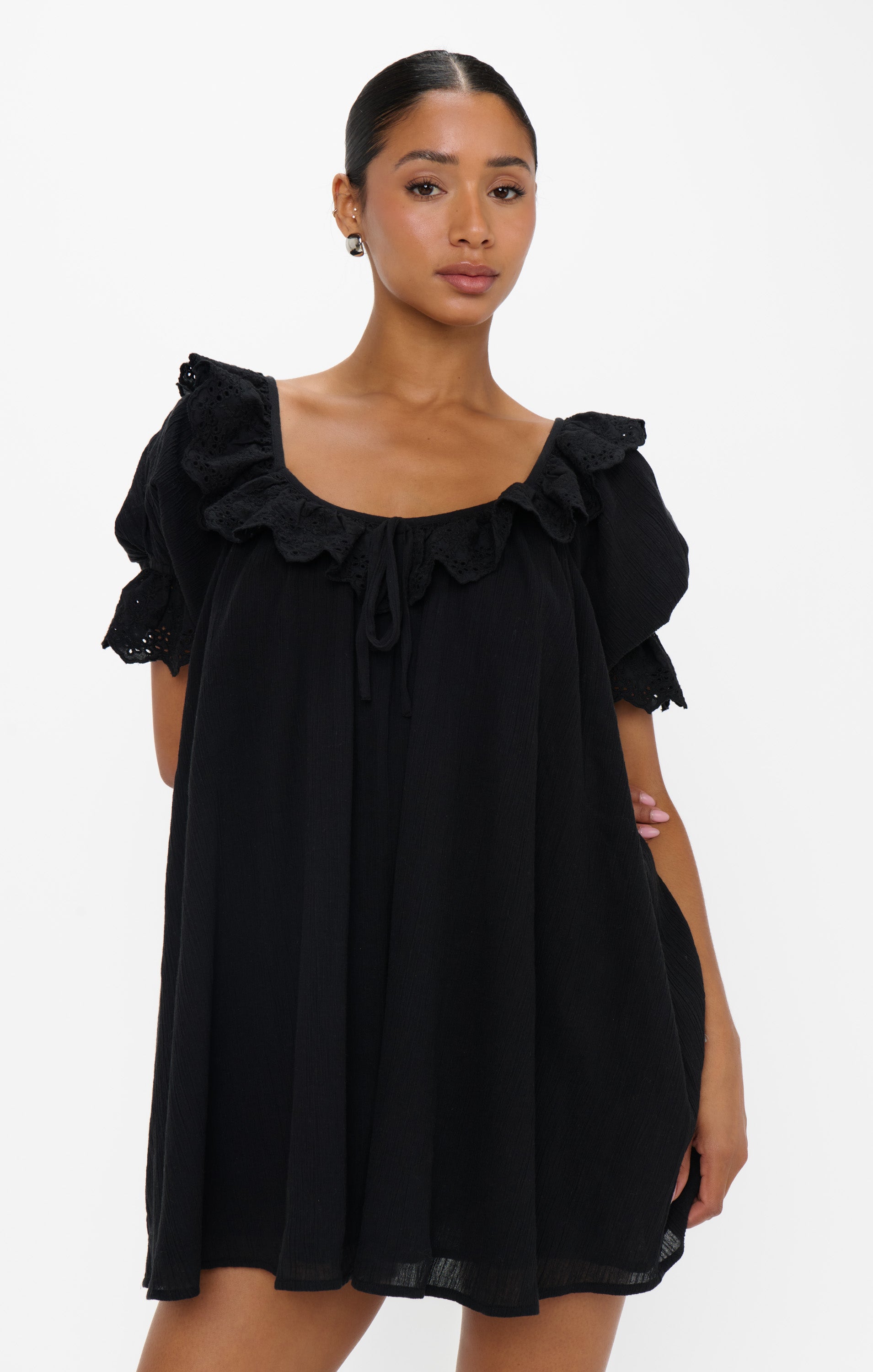 Toulouse Dress ~ Black Voile