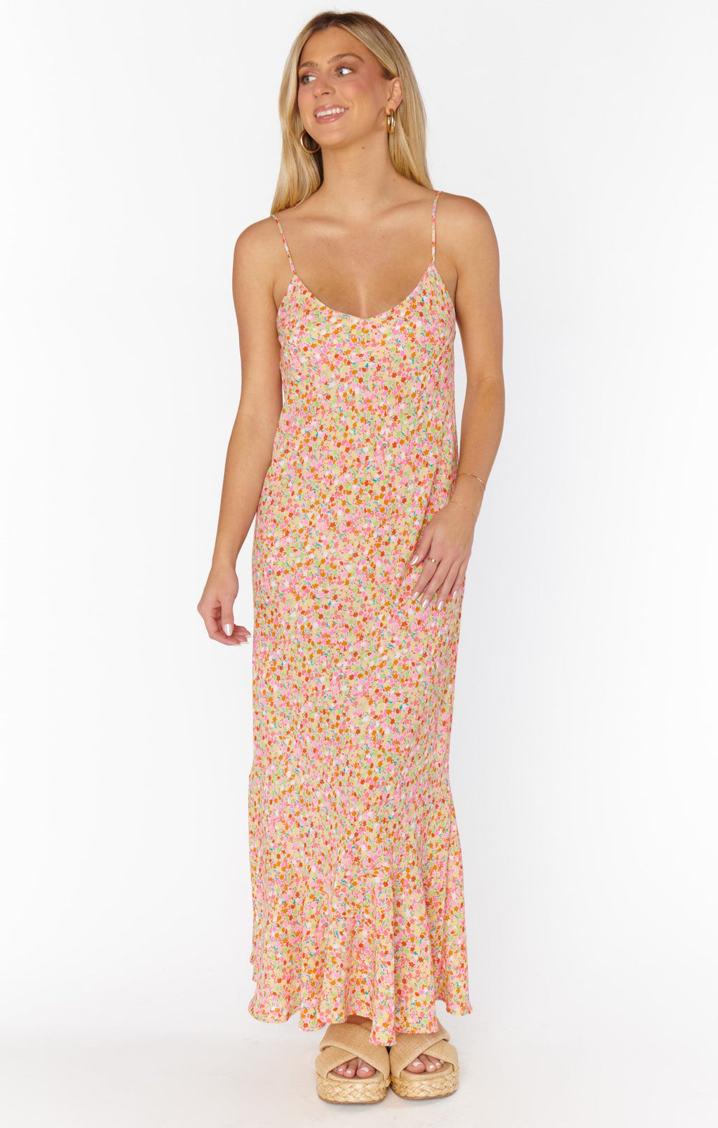 Uptown Slip Dress ~ Beachy Blossom