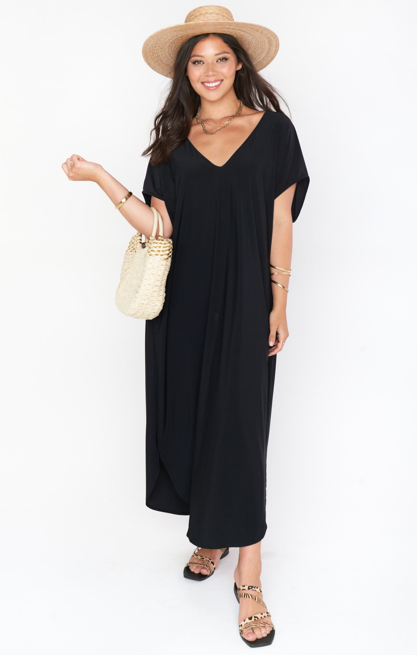 Worldly Caftan ~ Black