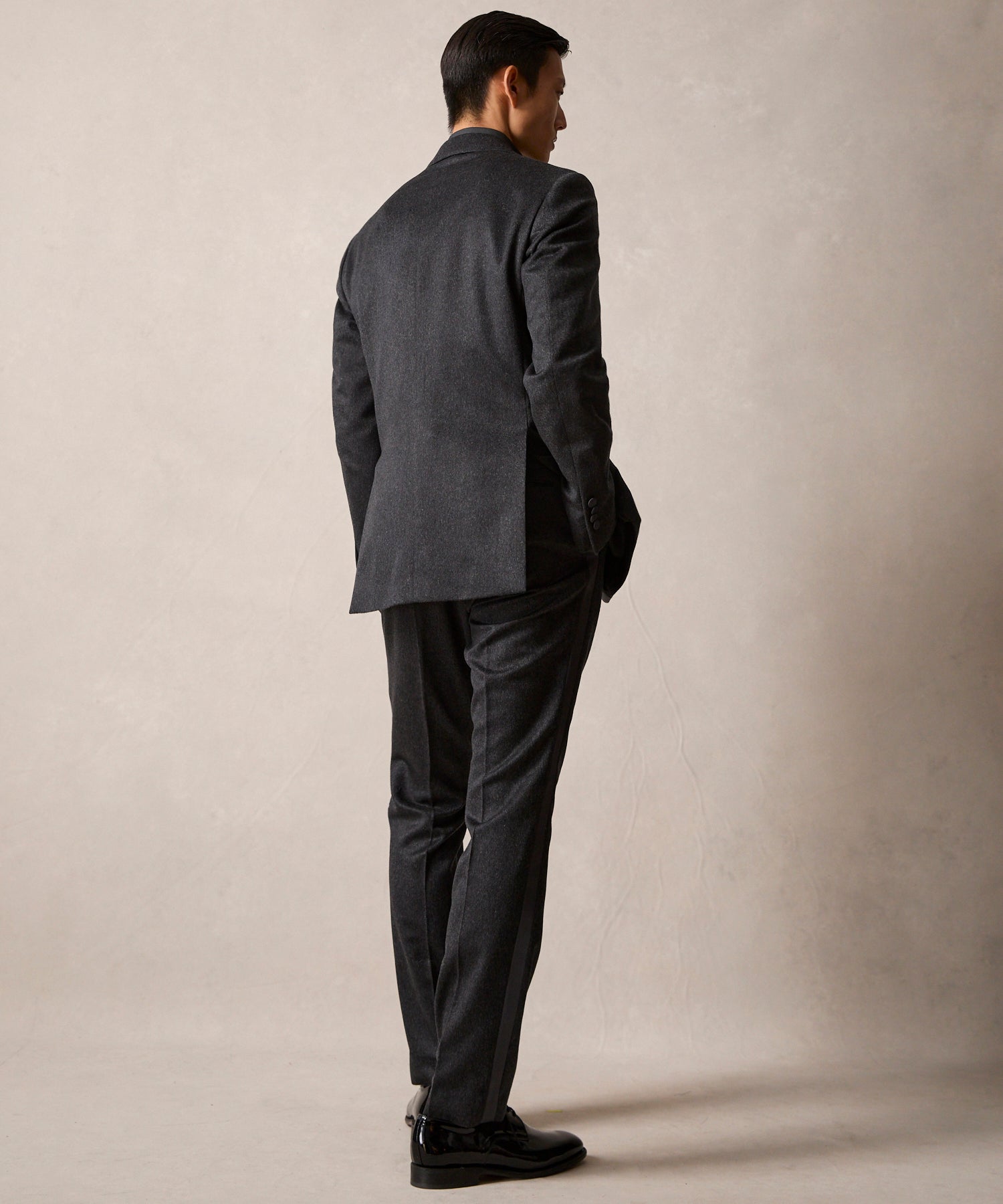 Italian Cashmere Slim Tuxedo Trouser