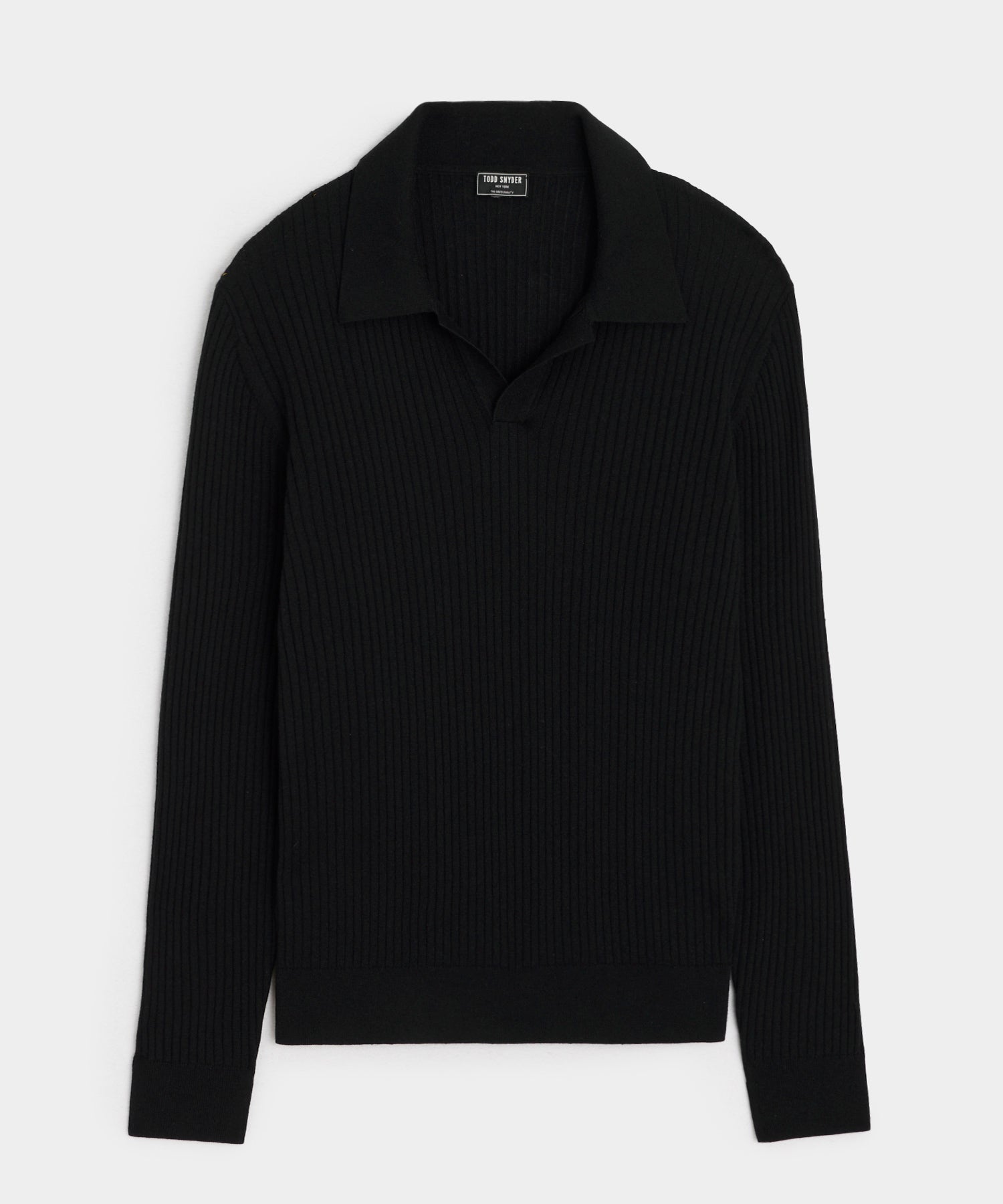Silk-Cashmere Ribbed Montauk Sweater Polo