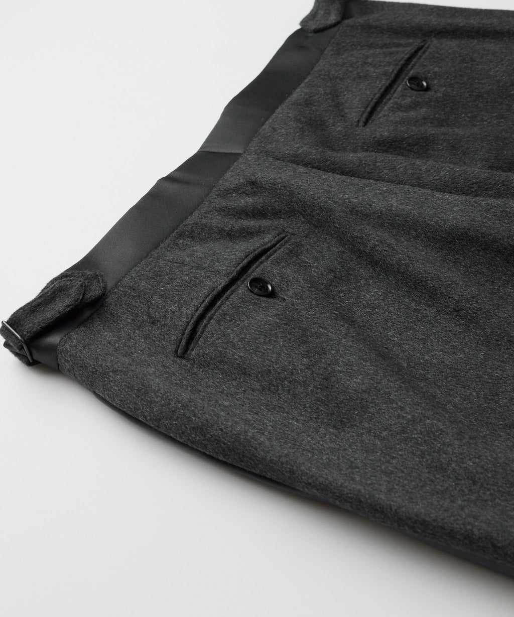 Italian Cashmere Slim Tuxedo Trouser